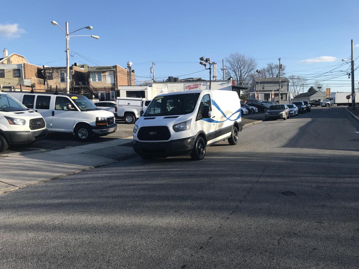 2015 White /Gray Ford Transit 150 Van Low Roof w/Sliding Pass. 130-in. WB (1FTNE1YM3FK) with an 3.7L V6 DOHC 24V engine, 6-Speed Automatic transmission, located at 577 Chester Pike, Prospect Park, PA, 19076, (610) 237-1015, 39.886154, -75.302338 - 2015 Ford Transit 150 Low Roof: New PA inspection, great for work, runs EXCELLENT! This vehicle comes inspected and has been given a bumper to bumper safety check. It is very clean, reliable, and well maintained. We offer a unique pay plan that is known for being the easiest and fastest financing - Photo#1