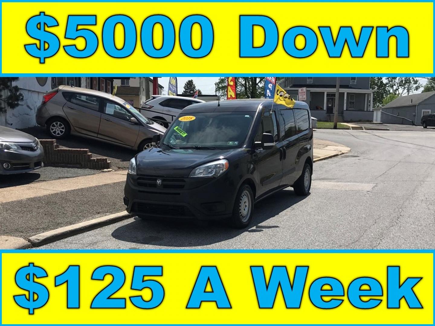 2018 Black /Black RAM ProMaster City Cargo Van (ZFBERFAB6J6) with an 2.4L L4 engine, 9A transmission, located at 577 Chester Pike, Prospect Park, PA, 19076, (610) 237-1015, 39.886154, -75.302338 - 2018 Ram Promaster City Cargo Van: Backup camera, no side or rear windows, new PA inspection, FLEET MAINTAINED, runs LIKE NEW! This vehicle comes inspected and has been given a bumper to bumper safety check. It is very clean, reliable, and well maintained. We offer a unique pay plan that is known - Photo#0