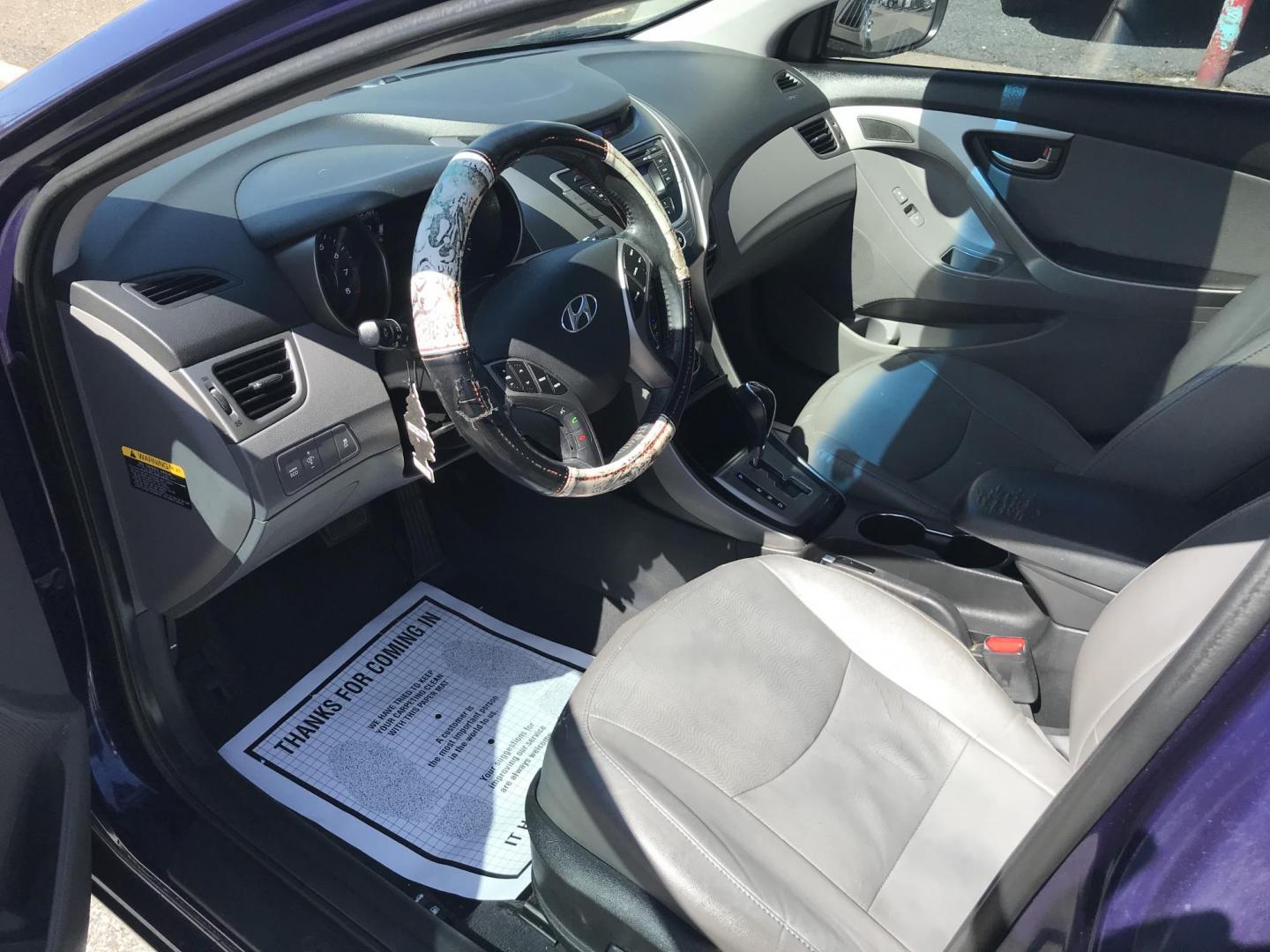 2013 Blue /Gray Hyundai Elantra Limited (5NPDH4AE5DH) with an 1.8L L4 DOHC 16V engine, 6-Speed Automatic transmission, located at 577 Chester Pike, Prospect Park, PA, 19076, (610) 237-1015, 39.886154, -75.302338 - Photo#6