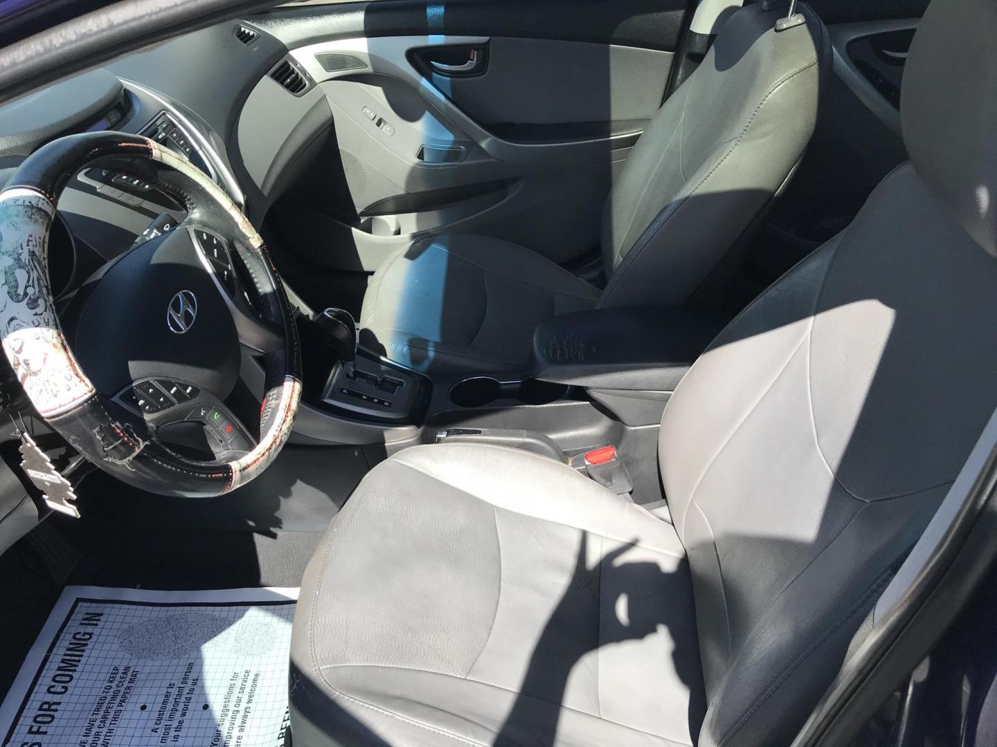 2013 Blue /Gray Hyundai Elantra Limited (5NPDH4AE5DH) with an 1.8L L4 DOHC 16V engine, 6-Speed Automatic transmission, located at 577 Chester Pike, Prospect Park, PA, 19076, (610) 237-1015, 39.886154, -75.302338 - Photo#8