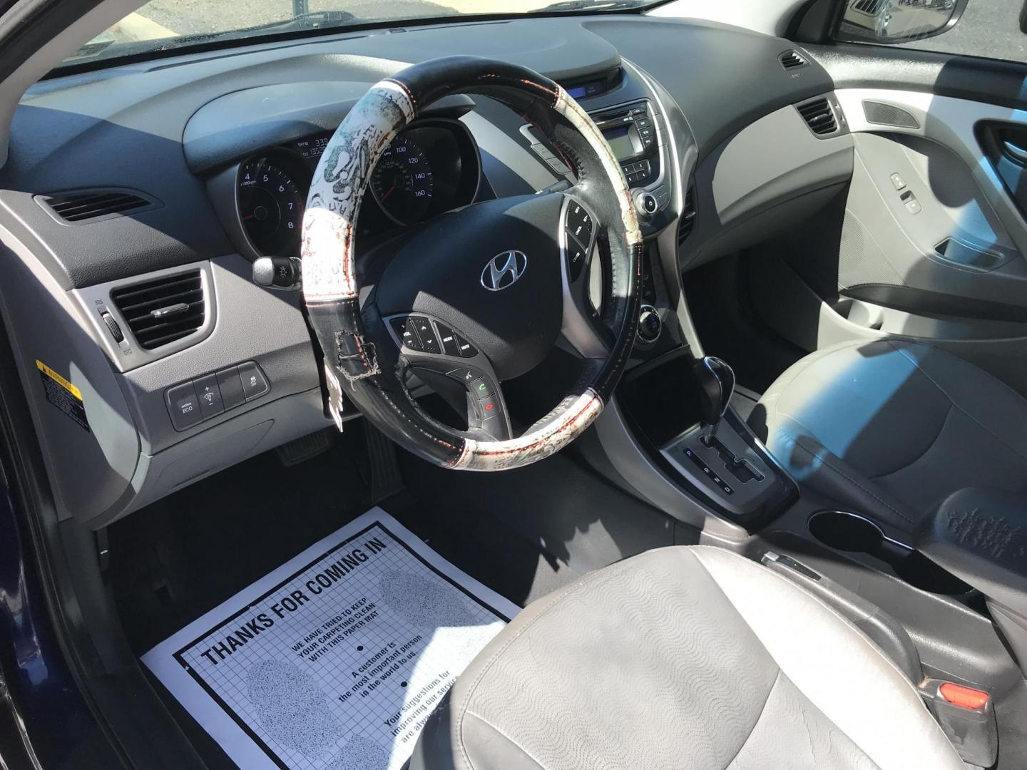 2013 Blue /Gray Hyundai Elantra Limited (5NPDH4AE5DH) with an 1.8L L4 DOHC 16V engine, 6-Speed Automatic transmission, located at 577 Chester Pike, Prospect Park, PA, 19076, (610) 237-1015, 39.886154, -75.302338 - Photo#9