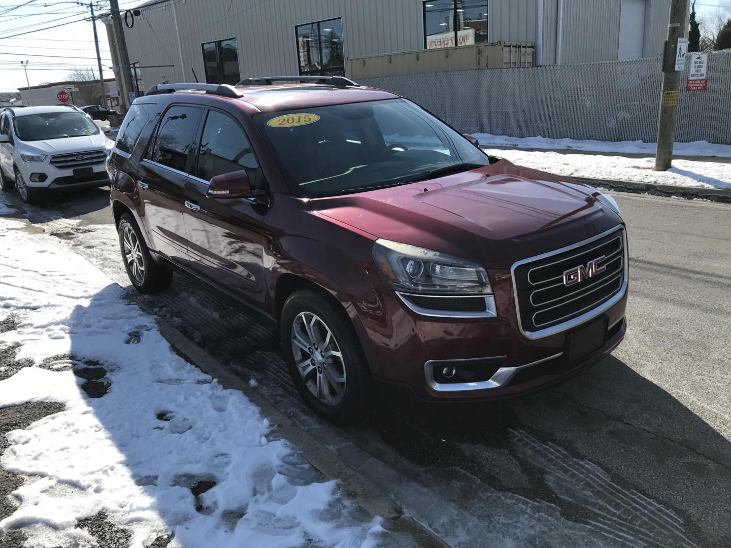 2015 Red /Gray GMC Acadia SLT-1 AWD (1GKKVRKD6FJ) with an 3.6L V6 DOHC 24V engine, 6-Speed Automatic transmission, located at 577 Chester Pike, Prospect Park, PA, 19076, (610) 237-1015, 39.886154, -75.302338 - Photo#3