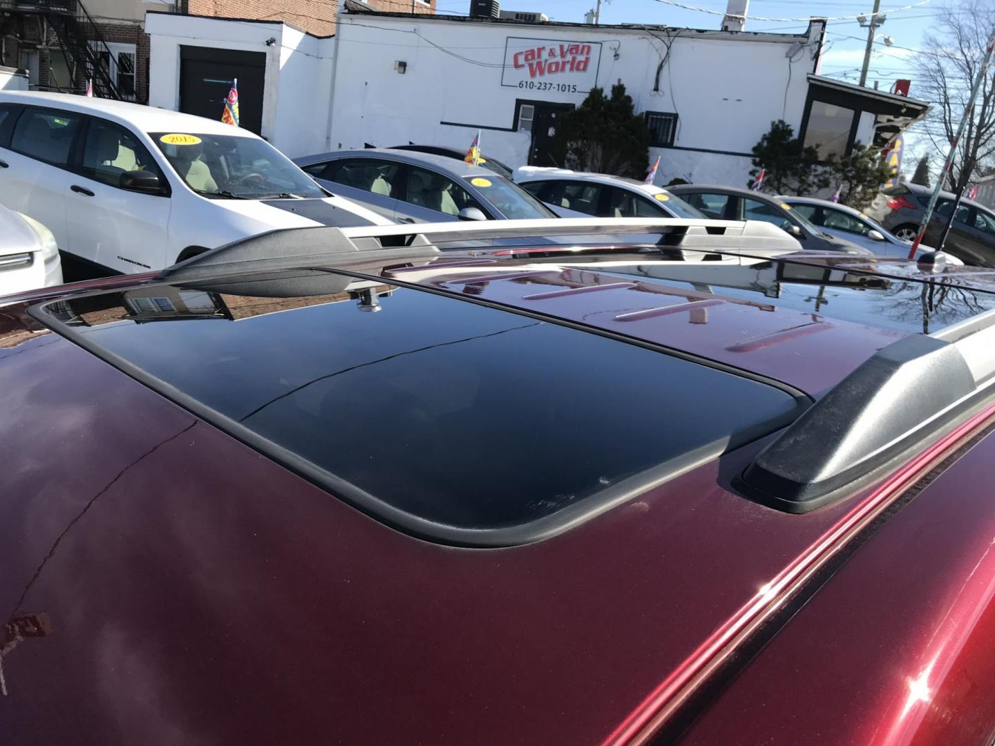 2015 Red /Gray GMC Acadia SLT-1 AWD (1GKKVRKD6FJ) with an 3.6L V6 DOHC 24V engine, 6-Speed Automatic transmission, located at 577 Chester Pike, Prospect Park, PA, 19076, (610) 237-1015, 39.886154, -75.302338 - Photo#8