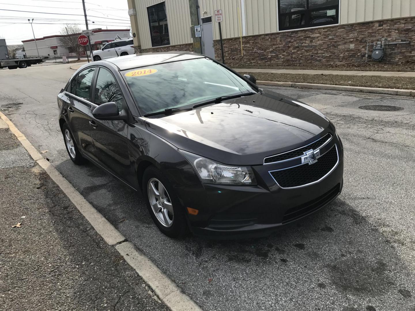 2014 Gray /Black Chevrolet Cruze 1LT Auto (1G1PC5SB7E7) with an 1.4L L4 DOHC 16V TURBO engine, 6-Speed Automatic transmission, located at 577 Chester Pike, Prospect Park, PA, 19076, (610) 237-1015, 39.886154, -75.302338 - Photo#2