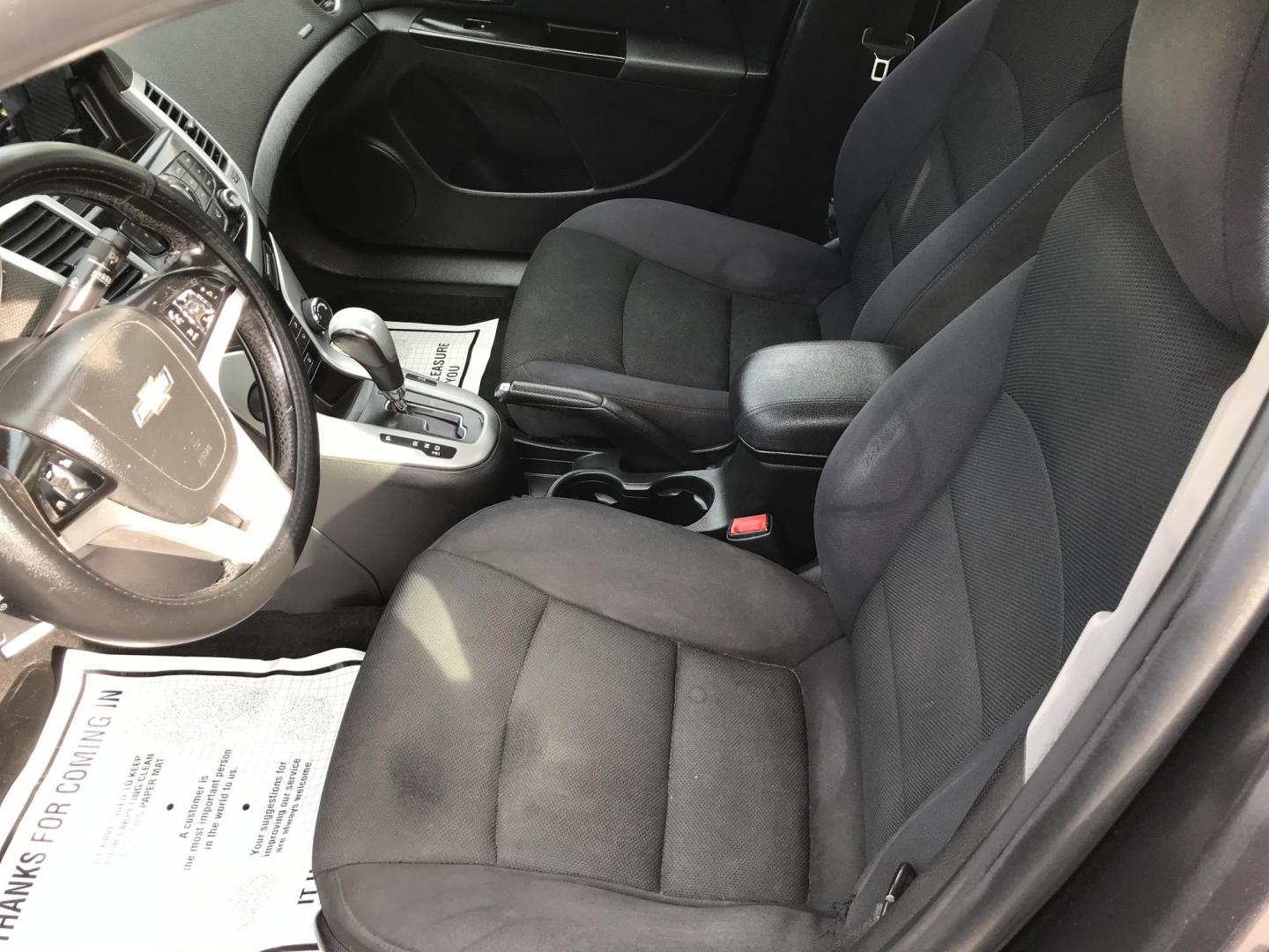 2014 Gray /Black Chevrolet Cruze 1LT Auto (1G1PC5SB7E7) with an 1.4L L4 DOHC 16V TURBO engine, 6-Speed Automatic transmission, located at 577 Chester Pike, Prospect Park, PA, 19076, (610) 237-1015, 39.886154, -75.302338 - Photo#8