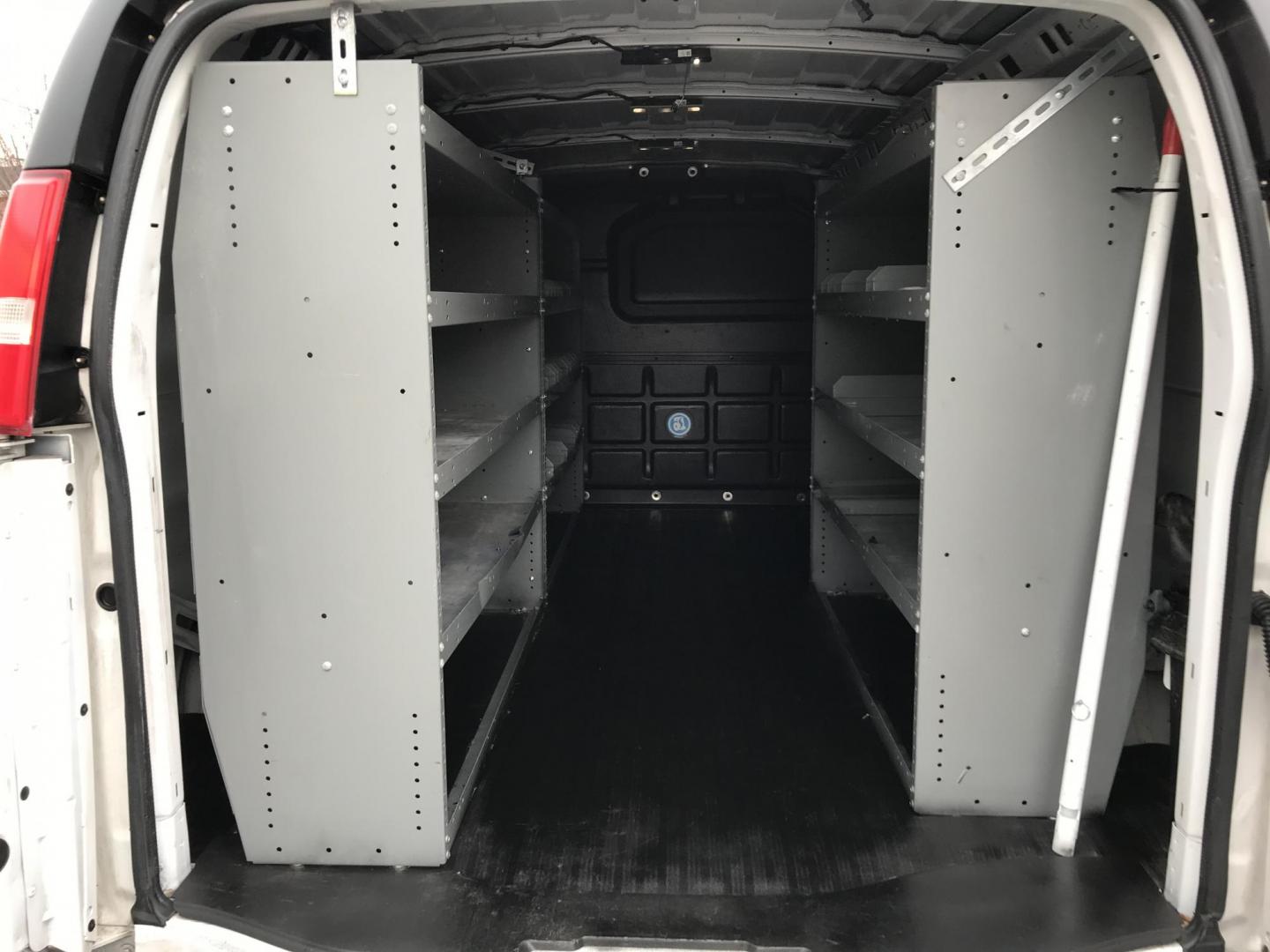 2018 White /Gray Chevrolet Express 2500 Cargo (1GCWGAFG4J1) with an 6.0L V8 OHV 16V FFV engine, 6A transmission, located at 577 Chester Pike, Prospect Park, PA, 19076, (610) 237-1015, 39.886154, -75.302338 - Photo#17