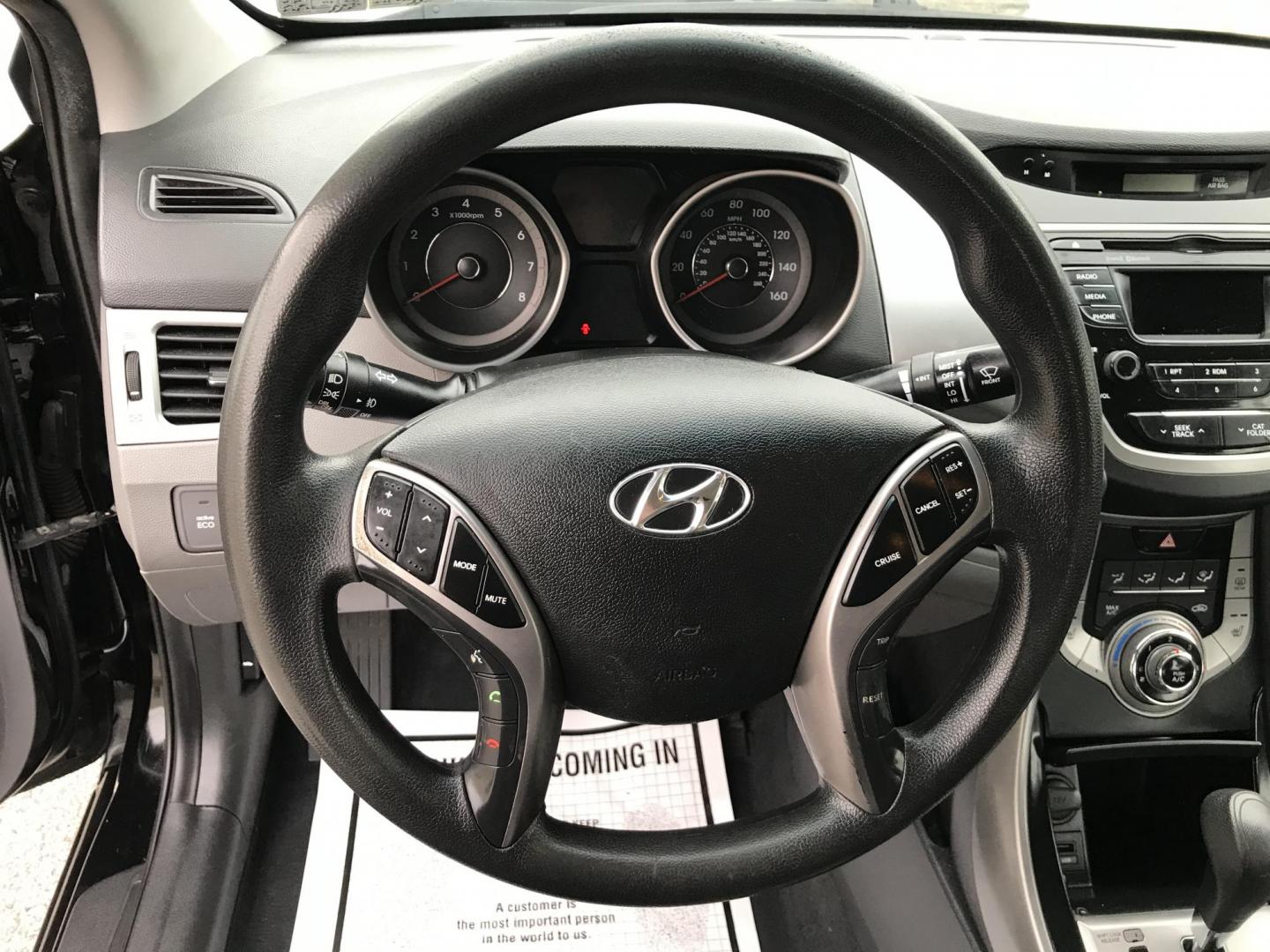 2013 Black /Gray Hyundai Elantra GLS A/T (KMHDH4AEXDU) with an 1.8L L4 DOHC 16V engine, 6-Speed Automatic transmission, located at 577 Chester Pike, Prospect Park, PA, 19076, (610) 237-1015, 39.886154, -75.302338 - Photo#10