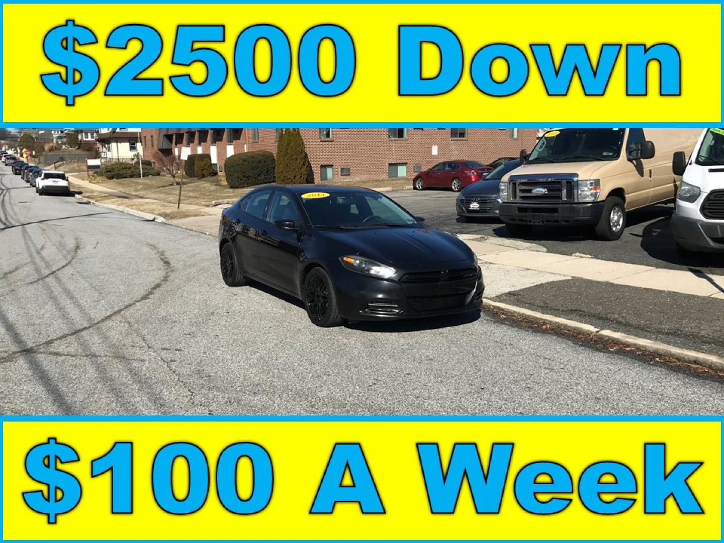 2014 Black /Black Dodge Dart SXT (1C3CDFBB5ED) with an 2.4L L4 DOHC 16V engine, Automatic transmission, located at 577 Chester Pike, Prospect Park, PA, 19076, (610) 237-1015, 39.886154, -75.302338 - 2014 Dodge Dart SXT: Backup camera, great on gas, new PA inspection, SUPER CLEAN, runs LIKE NEW! This vehicle comes inspected and has been given a bumper to bumper safety check. It is very clean, reliable, and well maintained. We offer a unique pay plan that is known for being the easiest and fas - Photo#0