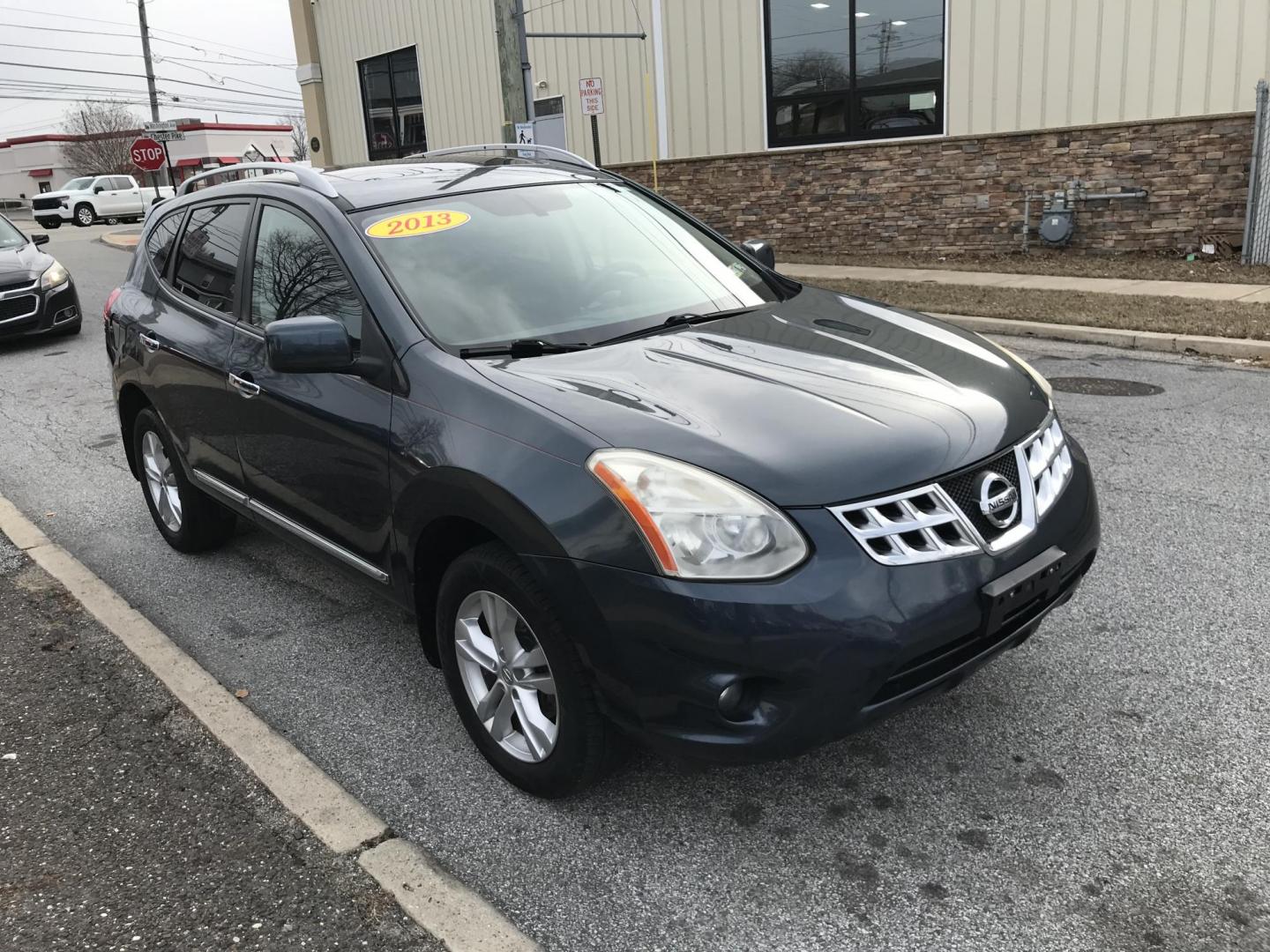2013 Blue /Black Nissan Rogue S AWD (JN8AS5MV6DW) with an 2.5L L4 DOHC 16V engine, Continuously Variable Transmission transmission, located at 577 Chester Pike, Prospect Park, PA, 19076, (610) 237-1015, 39.886154, -75.302338 - 2013 Nissan Rogue S: Only 107k miles, AWD, navigation system, backup camera, sunroof, new PA inspection, runs EXCELLENT! This vehicle comes inspected and has been given a bumper to bumper safety check. It is very clean, reliable, and well maintained. We offer a unique pay plan that is known for b - Photo#3