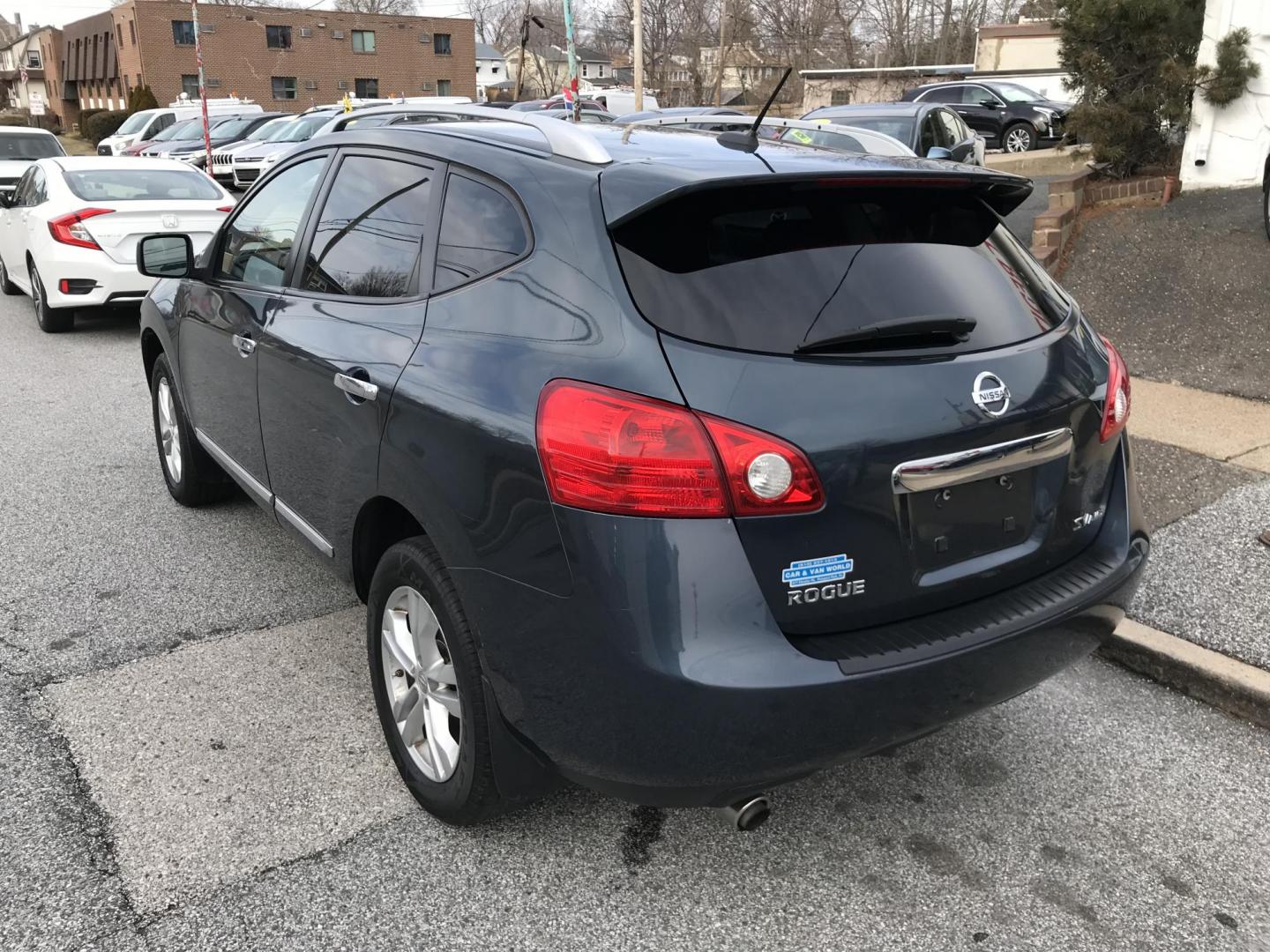 2013 Blue /Black Nissan Rogue S AWD (JN8AS5MV6DW) with an 2.5L L4 DOHC 16V engine, Continuously Variable Transmission transmission, located at 577 Chester Pike, Prospect Park, PA, 19076, (610) 237-1015, 39.886154, -75.302338 - 2013 Nissan Rogue S: Only 107k miles, AWD, navigation system, backup camera, sunroof, new PA inspection, runs EXCELLENT! This vehicle comes inspected and has been given a bumper to bumper safety check. It is very clean, reliable, and well maintained. We offer a unique pay plan that is known for b - Photo#4