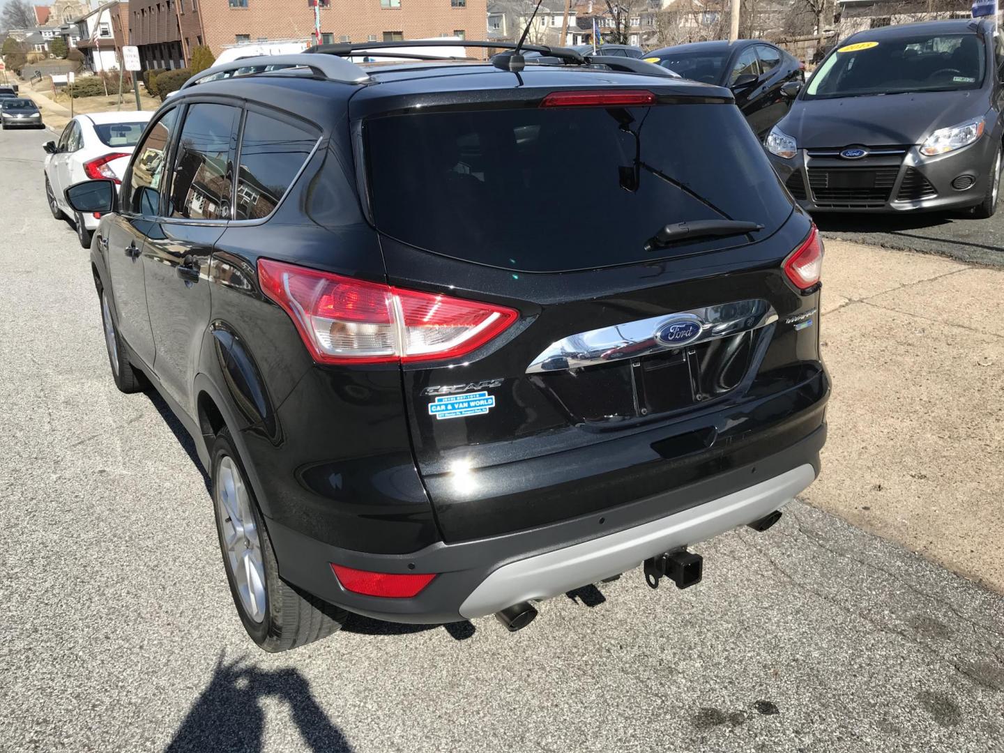 2014 Black /Black Ford Escape Titanium 4WD (1FMCU9J90EU) with an 2.0L L4 DOHC 16V engine, 6-Speed Automatic transmission, located at 577 Chester Pike, Prospect Park, PA, 19076, (610) 237-1015, 39.886154, -75.302338 - 2013 Ford Escape Titanium: Navigation system, backup camera, 4x4, new PA inspection, runs LIKE NEW! This vehicle comes inspected and has been given a bumper to bumper safety check. It is very clean, reliable, and well maintained. We offer a unique pay plan that is known for being the easiest and - Photo#7