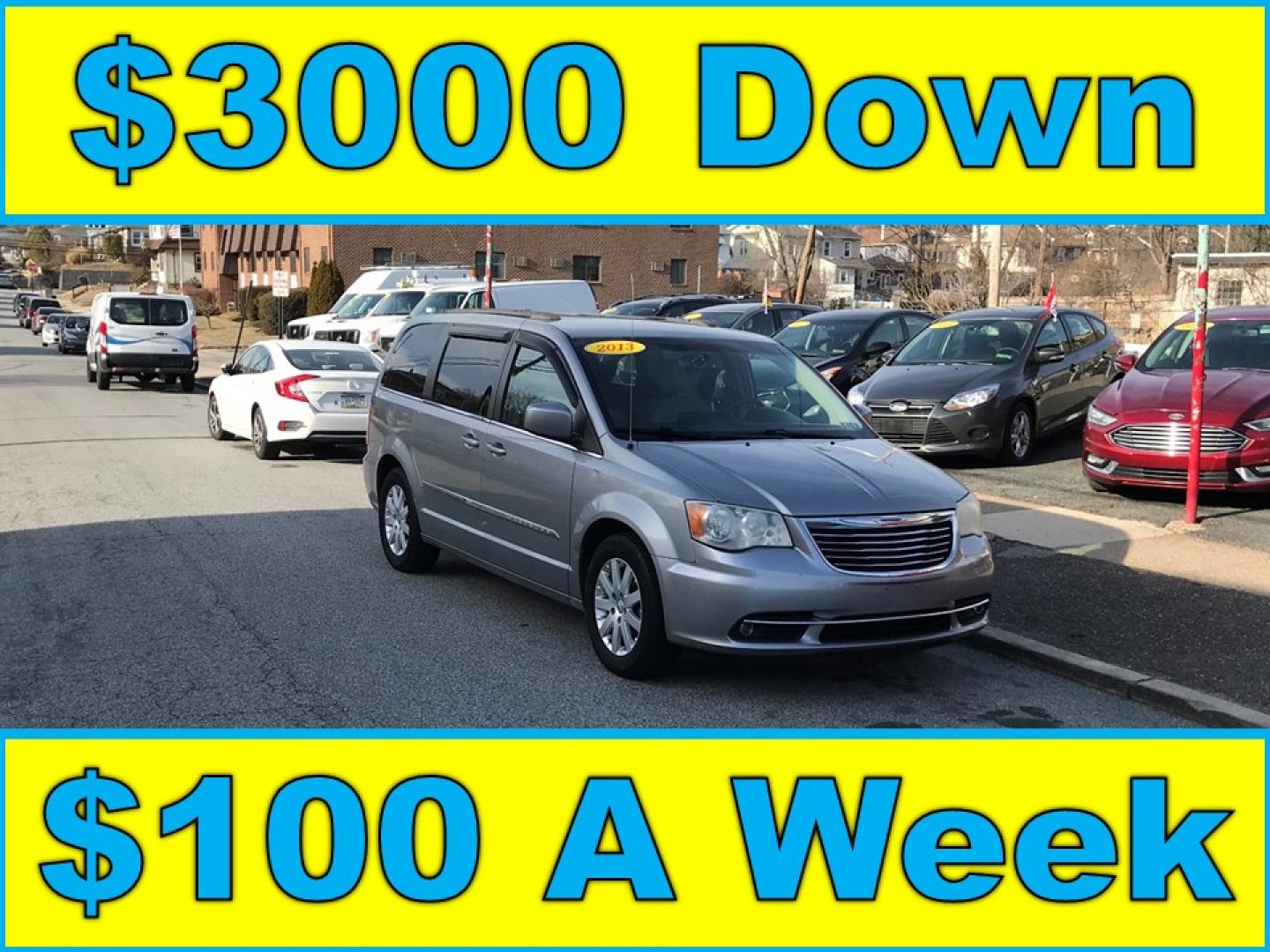 2013 Silver /Gray Chrysler Town & Country Touring (2C4RC1BG4DR) with an 3.6L V6 DOHC 24V engine, 6-Speed Automatic transmission, located at 577 Chester Pike, Prospect Park, PA, 19076, (610) 237-1015, 39.886154, -75.302338 - Photo#0
