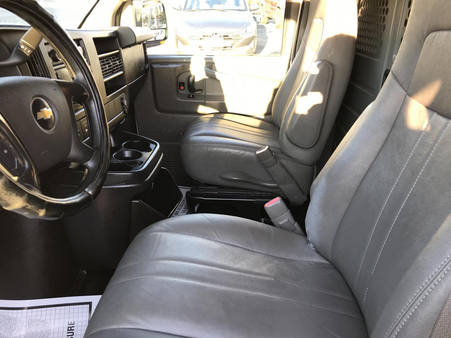 2012 Tan /Gray Chevrolet Express 2500 Cargo (1GCWGFCA4C1) with an 4.8L V8 OHV 16V FFV engine, 6-Speed Automatic transmission, located at 577 Chester Pike, Prospect Park, PA, 19076, (610) 237-1015, 39.886154, -75.302338 - Photo#10