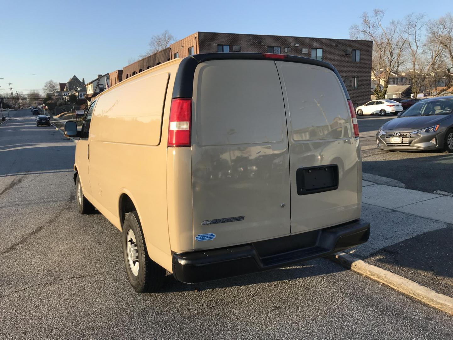 2012 Tan /Gray Chevrolet Express 2500 Cargo (1GCWGFCA4C1) with an 4.8L V8 OHV 16V FFV engine, 6-Speed Automatic transmission, located at 577 Chester Pike, Prospect Park, PA, 19076, (610) 237-1015, 39.886154, -75.302338 - Photo#6