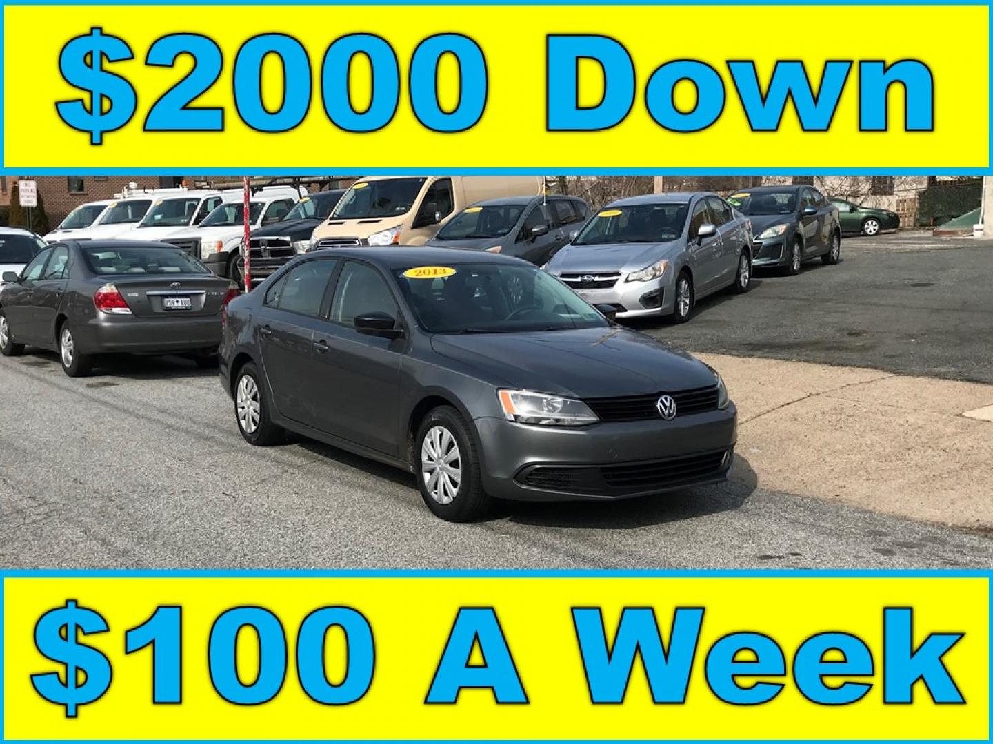 2013 Gray /Black Volkswagen Jetta S (3VW2K7AJ3DM) with an 2.0L L4 DOHC 20V engine, Automatic transmission, located at 577 Chester Pike, Prospect Park, PA, 19076, (610) 237-1015, 39.886154, -75.302338 - 2013 Volkswagen Jetta: Only 90k miles, great on gas, new PA inspection, runs LIKE NEW! This vehicle comes inspected and has been given a bumper to bumper safety check. It is very clean, reliable, and well maintained. We offer a unique pay plan that is known for being the easiest and fastest finan - Photo#0