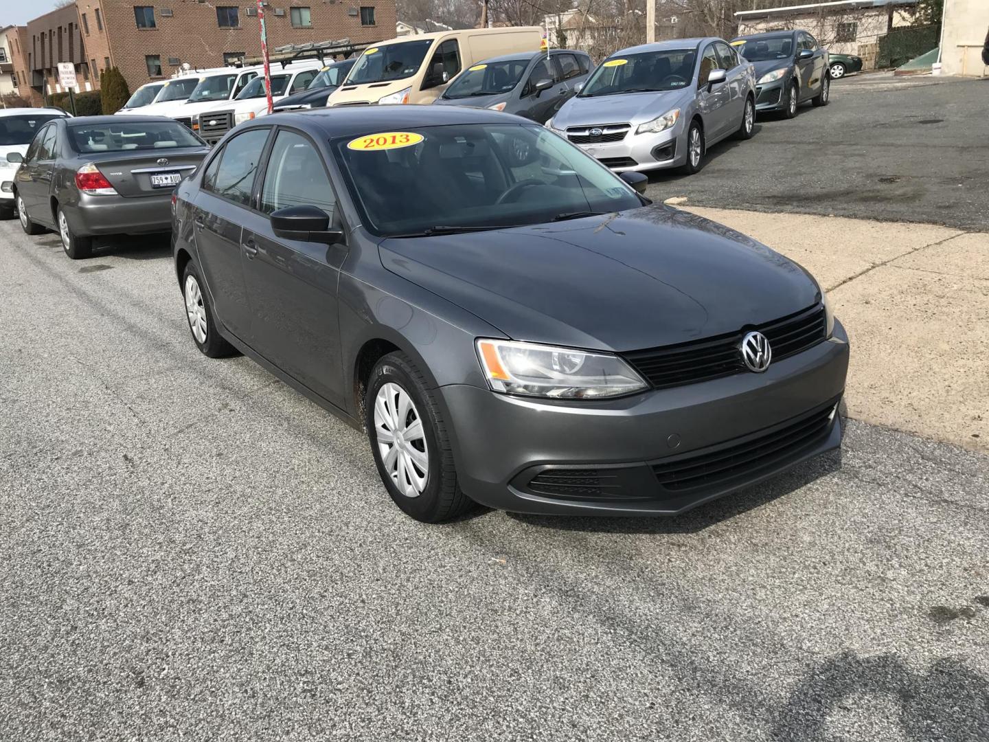 2013 Gray /Black Volkswagen Jetta S (3VW2K7AJ3DM) with an 2.0L L4 DOHC 20V engine, Automatic transmission, located at 577 Chester Pike, Prospect Park, PA, 19076, (610) 237-1015, 39.886154, -75.302338 - 2013 Volkswagen Jetta: Only 90k miles, great on gas, new PA inspection, runs LIKE NEW! This vehicle comes inspected and has been given a bumper to bumper safety check. It is very clean, reliable, and well maintained. We offer a unique pay plan that is known for being the easiest and fastest finan - Photo#2
