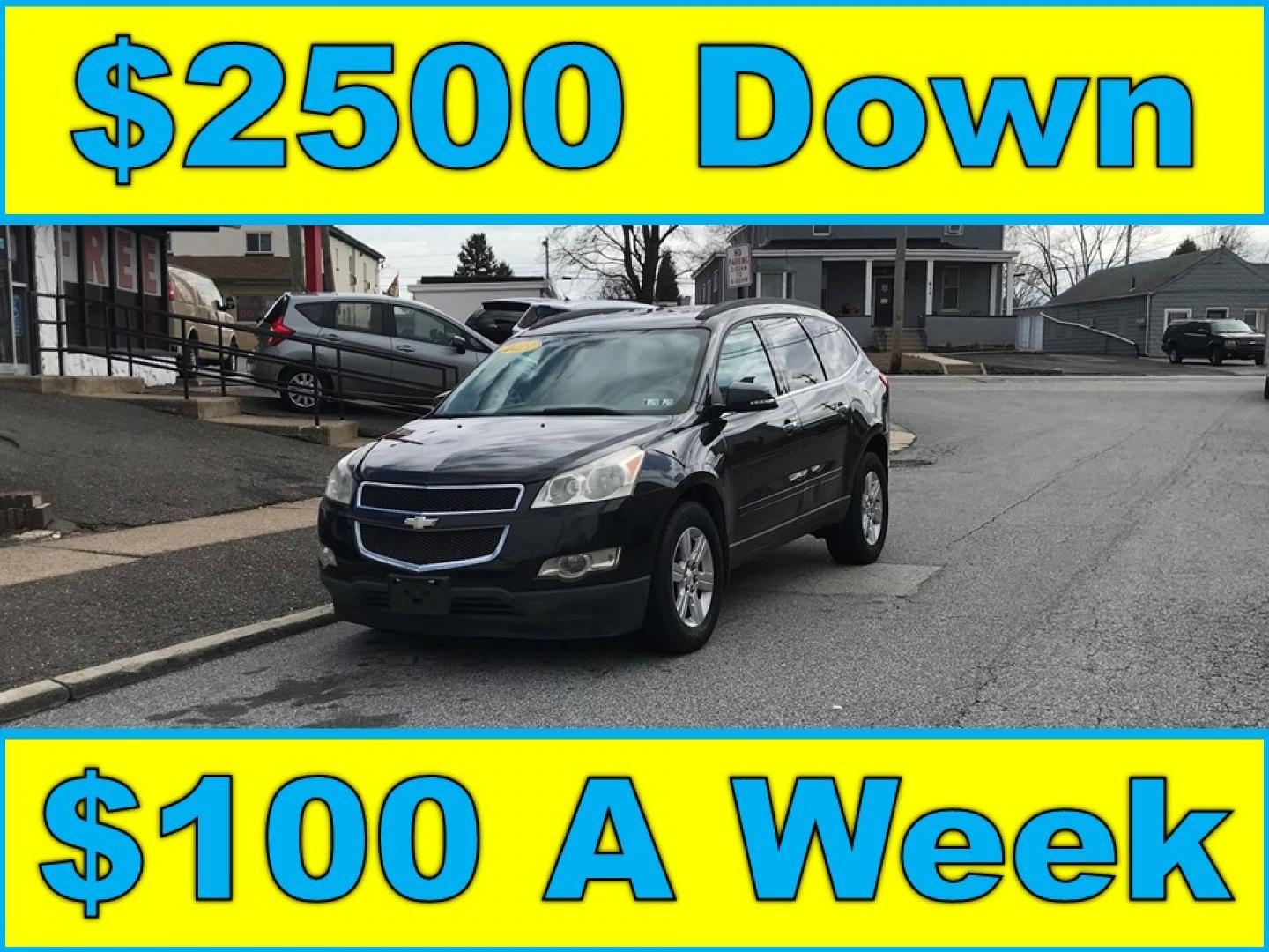 2011 Black /Gray Chevrolet Traverse LT AWD (1GNKVGED0BJ) with an 3.6L V6 DOHC 24V engine, 6-Speed Automatic transmission, located at 577 Chester Pike, Prospect Park, PA, 19076, (610) 237-1015, 39.886154, -75.302338 - 2011 Chevrolet Traverse LT: Only 121k miles, 3rd row seating, AWD, new PA inspection, runs LIKE NEW! This vehicle comes inspected and has been given a bumper to bumper safety check. It is very clean, reliable, and well maintained. We offer a unique pay plan that is known for being the easiest and - Photo#0