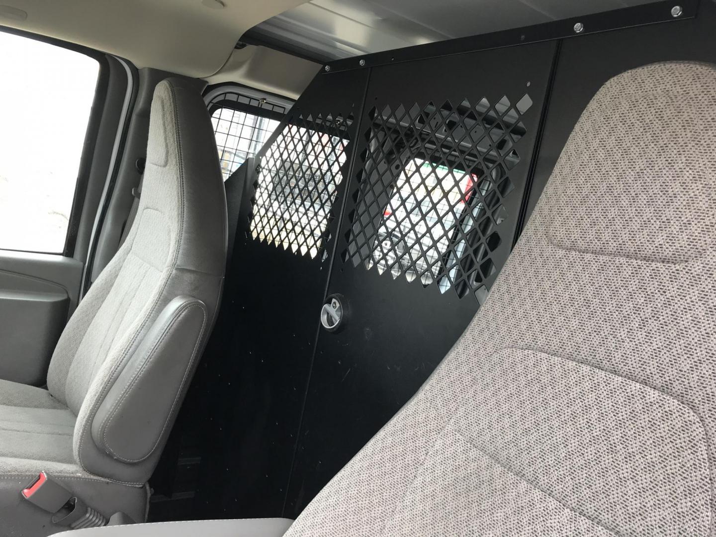 2017 White /Gray Chevrolet Express 2500 Cargo (1GCWGAFF2H1) with an 4.8L V8 FFV engine, 6A transmission, located at 577 Chester Pike, Prospect Park, PA, 19076, (610) 237-1015, 39.886154, -75.302338 - 2017 Chevrolet Express 2500 Cargo Van: Ladder racks, shelving, partition, cages over windows, new PA inspection, FLEET MAINTAINED, runs LIKE NEW! This vehicle comes inspected and has been given a bumper to bumper safety check. It is very clean, reliable, and well maintained. We offer a unique pay - Photo#10
