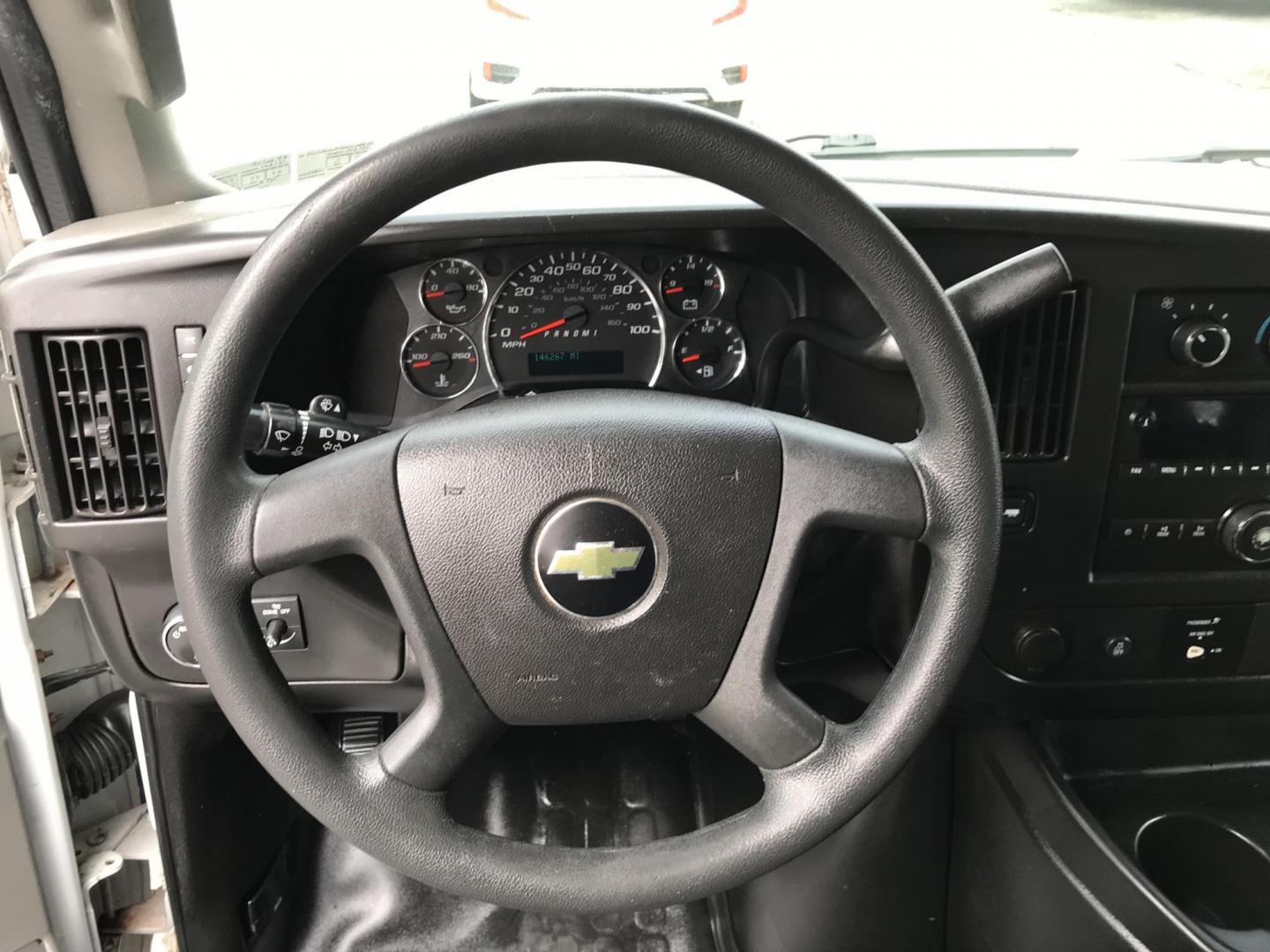 2017 White /Gray Chevrolet Express 2500 Cargo (1GCWGAFF2H1) with an 4.8L V8 FFV engine, 6A transmission, located at 577 Chester Pike, Prospect Park, PA, 19076, (610) 237-1015, 39.886154, -75.302338 - 2017 Chevrolet Express 2500 Cargo Van: Ladder racks, shelving, partition, cages over windows, new PA inspection, FLEET MAINTAINED, runs LIKE NEW! This vehicle comes inspected and has been given a bumper to bumper safety check. It is very clean, reliable, and well maintained. We offer a unique pay - Photo#12