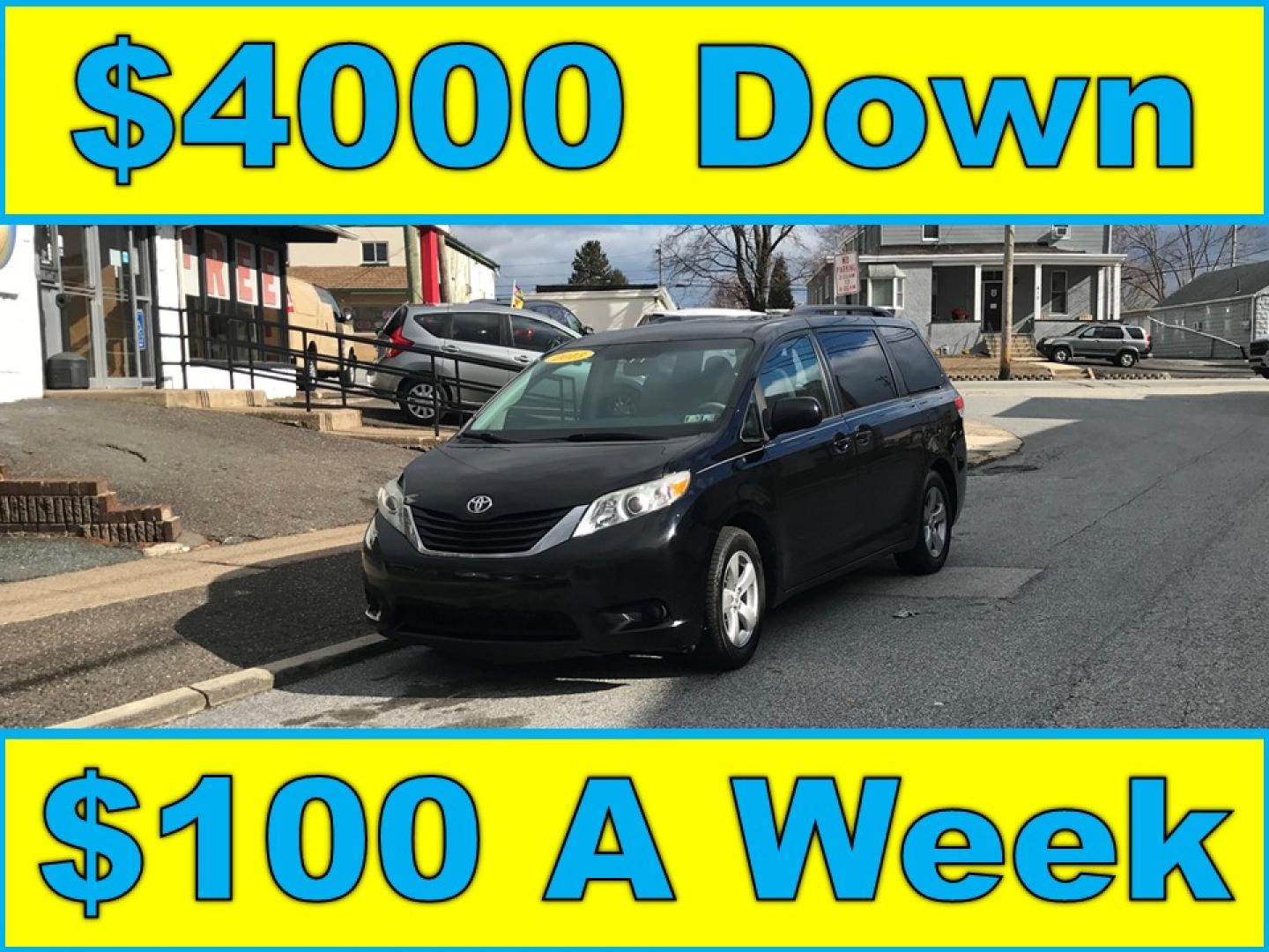 2013 Black /Gray Toyota Sienna LE FWD V6 (5TDKK3DC7DS) with an 3.5L V6 EFI DOHC 24V engine, 5-Speed Automatic transmission, located at 577 Chester Pike, Prospect Park, PA, 19076, (610) 237-1015, 39.886154, -75.302338 - 2013 Toyota Sienna LE: New PA inspection, SUPER CLEAN, runs LIKE NEW! This vehicle comes inspected and has been given a bumper to bumper safety check. It is very clean, reliable, and well maintained. We offer a unique pay plan that is known for being the easiest and fastest financing option in th - Photo#0