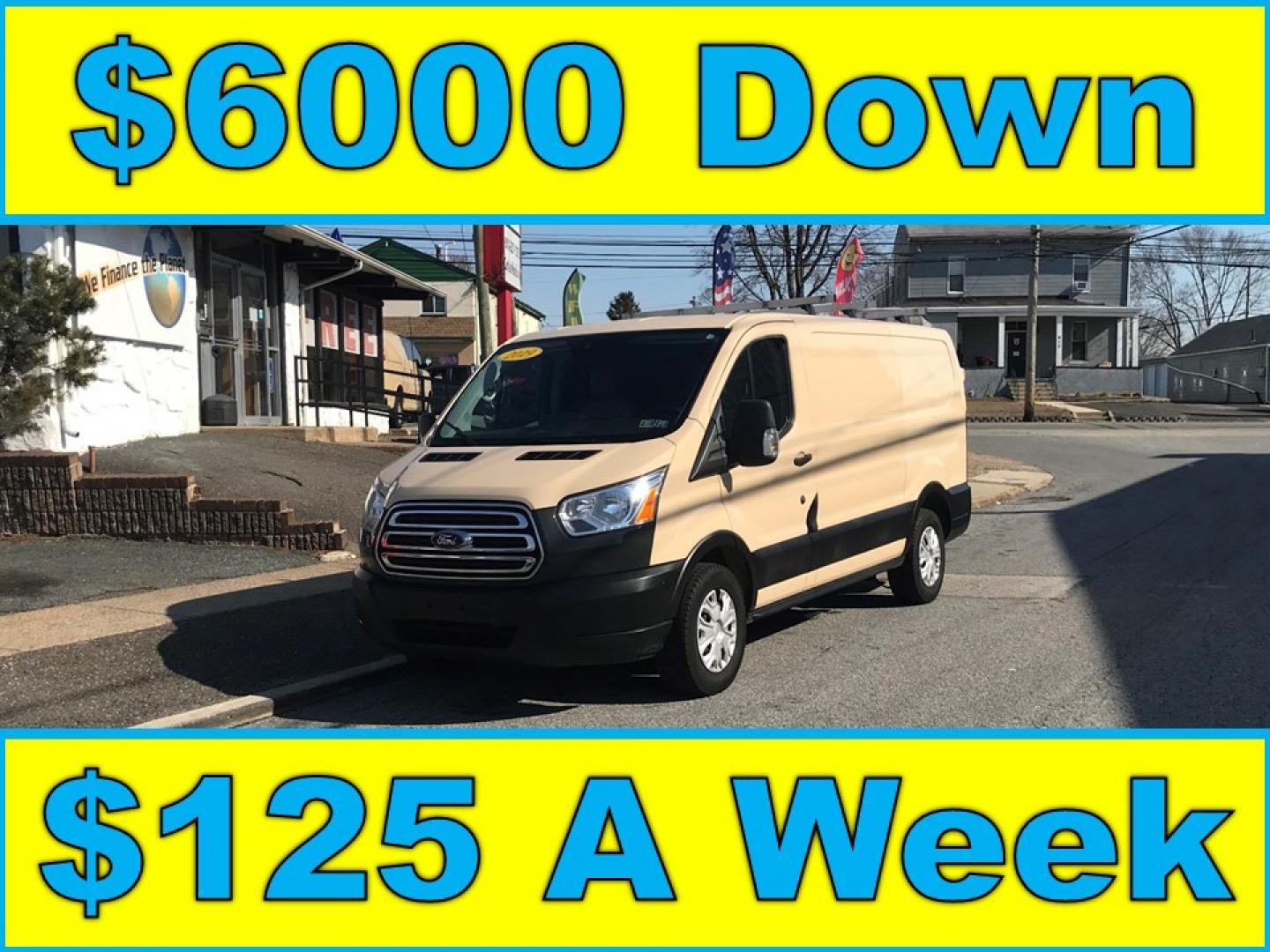2019 Tan /Gray Ford Transit 150 Van Low Roof w/Sliding Pass. 130-in. WB (1FTYE1YM4KK) with an 3.7L V6 DOHC 24V engine, 6A transmission, located at 577 Chester Pike, Prospect Park, PA, 19076, (610) 237-1015, 39.886154, -75.302338 - Photo#0