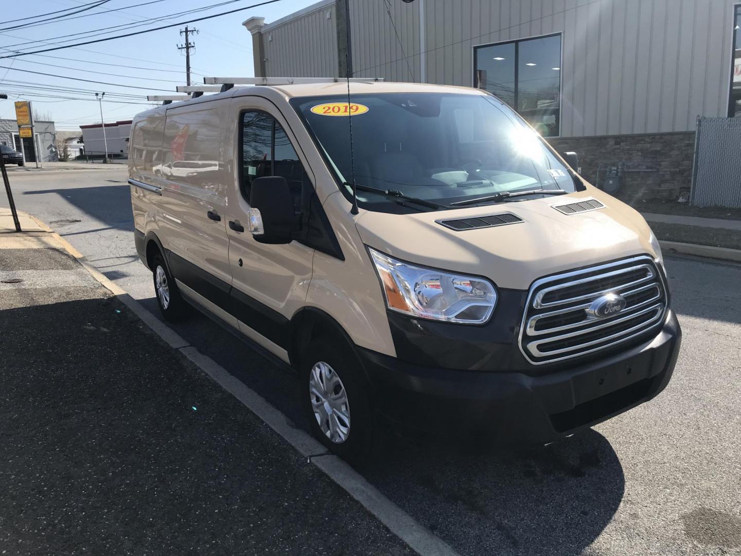 2019 Tan /Gray Ford Transit 150 Van Low Roof w/Sliding Pass. 130-in. WB (1FTYE1YM4KK) with an 3.7L V6 DOHC 24V engine, 6A transmission, located at 577 Chester Pike, Prospect Park, PA, 19076, (610) 237-1015, 39.886154, -75.302338 - Photo#3