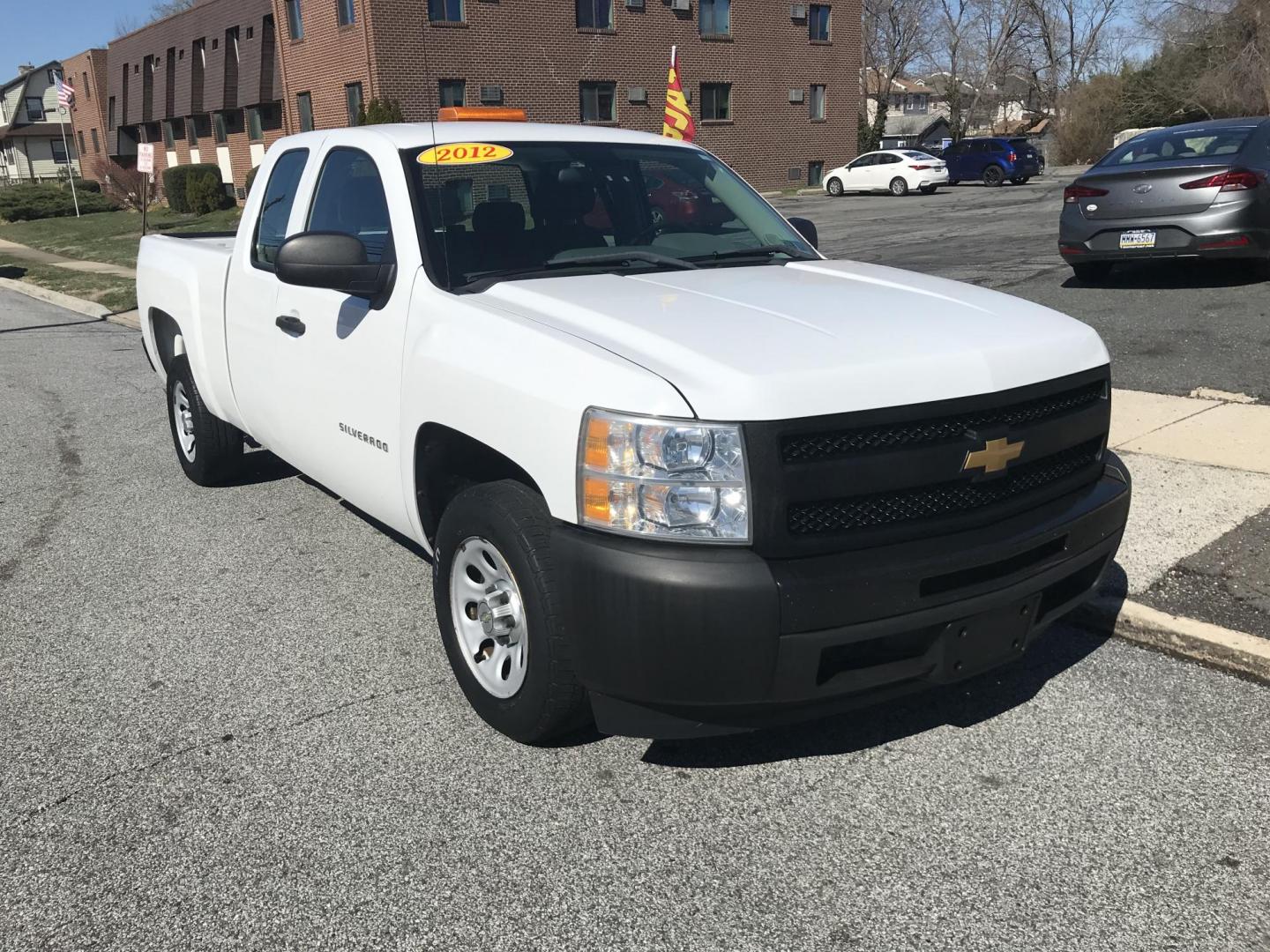 2012 White /Gray Chevrolet Silverado 1500 Work Truck Ext. Cab (1GCRCPEAXCZ) with an 4.8L V8 OHV 16V engine, 4-Speed Automatic transmission, located at 577 Chester Pike, Prospect Park, PA, 19076, (610) 237-1015, 39.886154, -75.302338 - 2012 Chevrolet Silverado: Extended Cab (3-Door), trailer hitch, new PA inspection, SUPER CLEAN, runs LIKE NEW! This vehicle comes inspected and has been given a bumper to bumper safety check. It is very clean, reliable, and well maintained. We offer a unique pay plan that is known for being the e - Photo#1