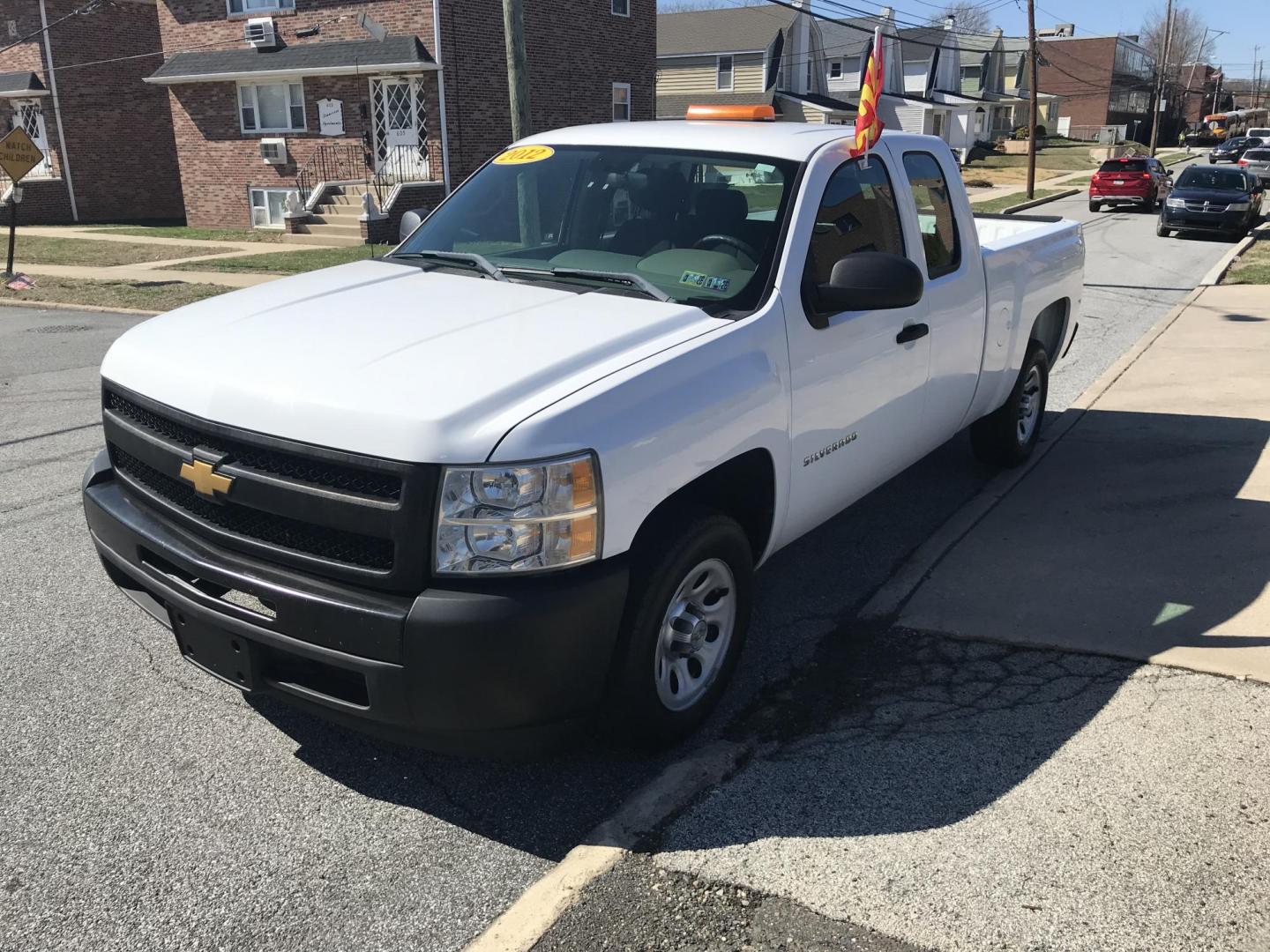 2012 White /Gray Chevrolet Silverado 1500 Work Truck Ext. Cab (1GCRCPEAXCZ) with an 4.8L V8 OHV 16V engine, 4-Speed Automatic transmission, located at 577 Chester Pike, Prospect Park, PA, 19076, (610) 237-1015, 39.886154, -75.302338 - 2012 Chevrolet Silverado: Extended Cab (3-Door), trailer hitch, new PA inspection, SUPER CLEAN, runs LIKE NEW! This vehicle comes inspected and has been given a bumper to bumper safety check. It is very clean, reliable, and well maintained. We offer a unique pay plan that is known for being the e - Photo#2