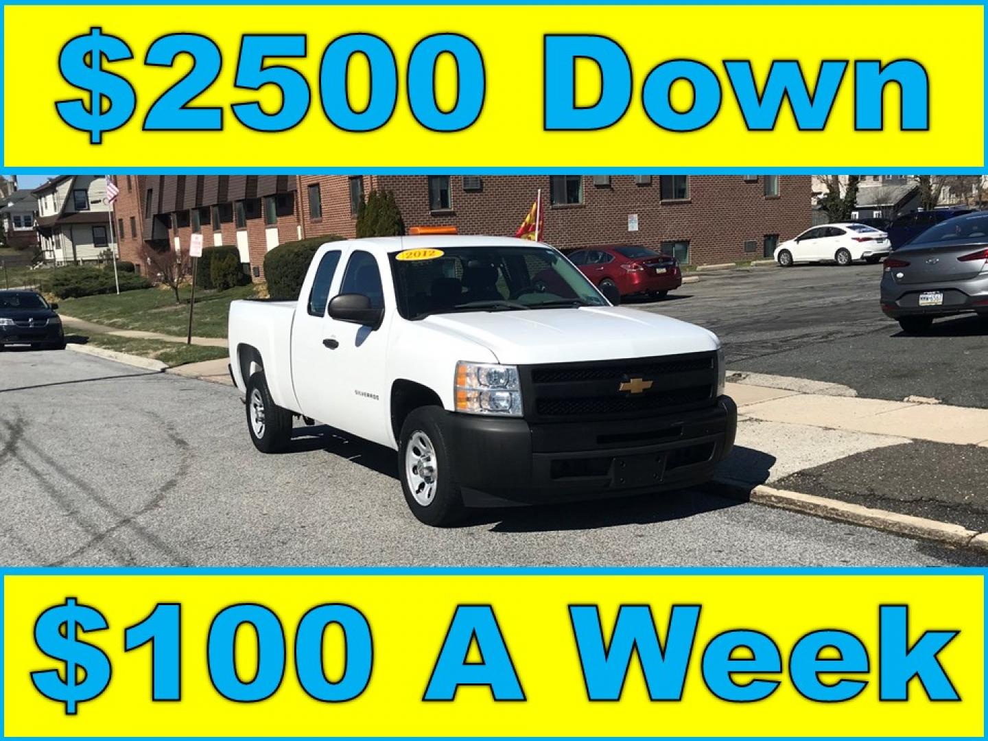 2012 White /Gray Chevrolet Silverado 1500 Work Truck Ext. Cab (1GCRCPEAXCZ) with an 4.8L V8 OHV 16V engine, 4-Speed Automatic transmission, located at 577 Chester Pike, Prospect Park, PA, 19076, (610) 237-1015, 39.886154, -75.302338 - 2012 Chevrolet Silverado: Extended Cab (3-Door), trailer hitch, new PA inspection, SUPER CLEAN, runs LIKE NEW! This vehicle comes inspected and has been given a bumper to bumper safety check. It is very clean, reliable, and well maintained. We offer a unique pay plan that is known for being the e - Photo#0