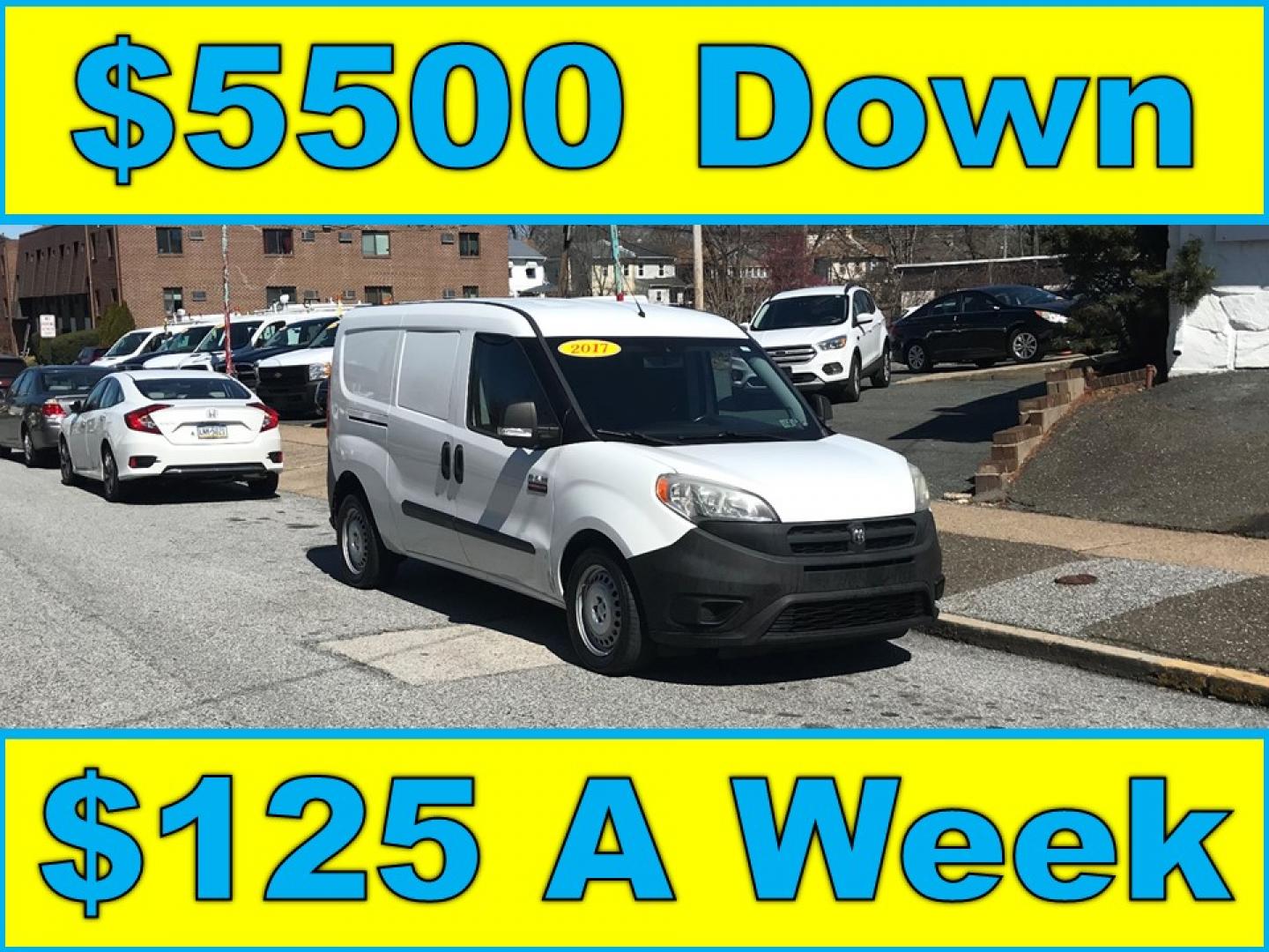 2017 White /Gray RAM ProMaster City Wagon (ZFBERFAB5H6) with an 2.4L L4 engine, 9A transmission, located at 577 Chester Pike, Prospect Park, PA, 19076, (610) 237-1015, 39.886154, -75.302338 - 2017 Ram Promaster City: No side or rear windows, backup camera, great on gas, new PA inspection, FLEET MAINTAINED, runs LIKE NEW! This vehicle comes inspected and has been given a bumper to bumper safety check. It is very clean, reliable, and well maintained. We offer a unique pay plan that is k - Photo#0