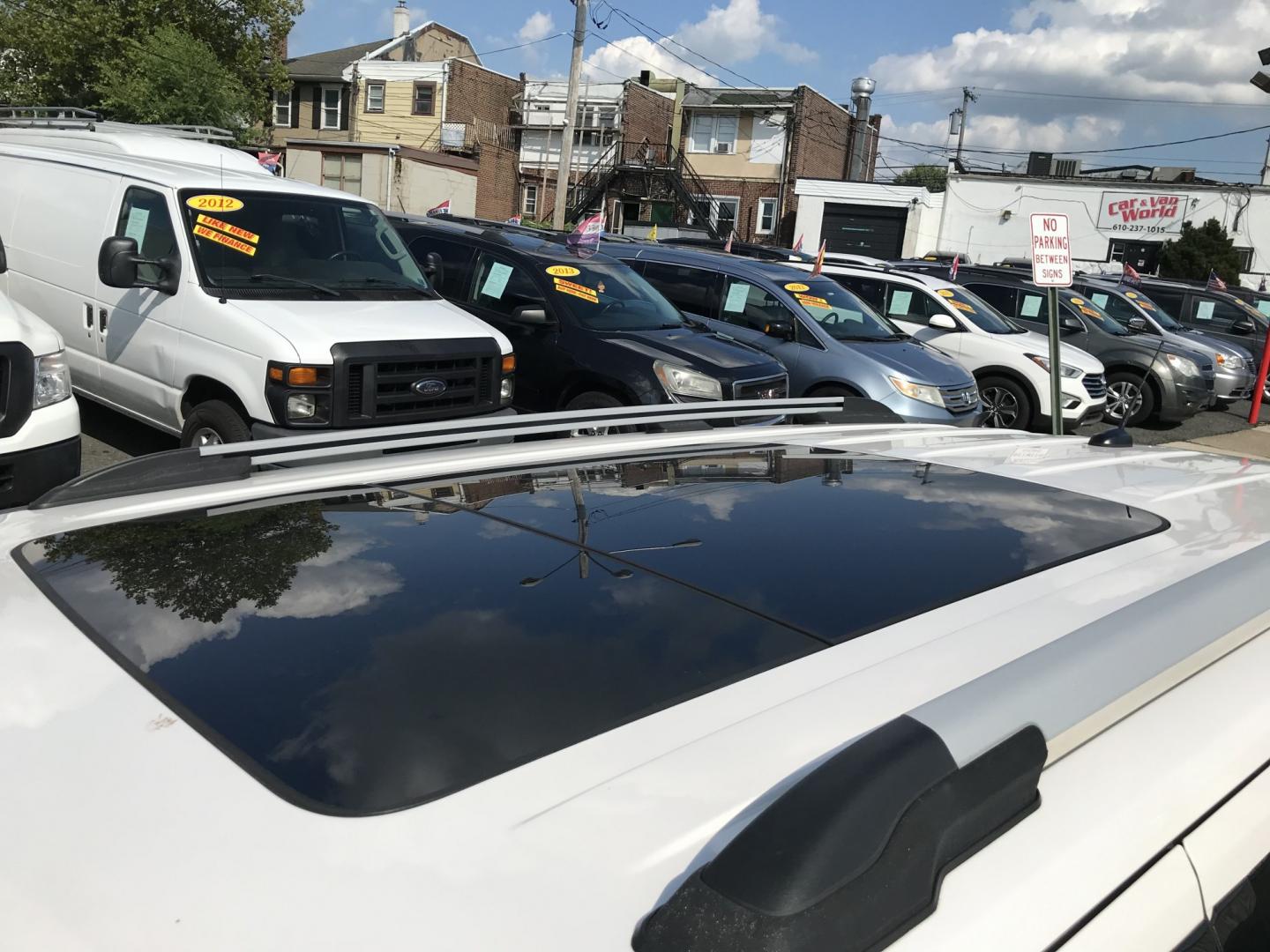 2014 White /Tan Ford Explorer Limited 4WD (1FM5K8F86EG) with an 3.5L V6 DOHC 24V engine, 6-Speed Automatic transmission, located at 577 Chester Pike, Prospect Park, PA, 19076, (610) 237-1015, 39.886154, -75.302338 - 2014 Ford Explorer LIMITED: Navigation system, sunroof, 3rd row seating, 4x4, SUPER CLEAN, runs LIKE NEW! This vehicle comes inspected and has been given a bumper to bumper safety check. It is very clean, reliable, and well maintained. We offer a unique pay plan that is known for being the easies- Photo#7