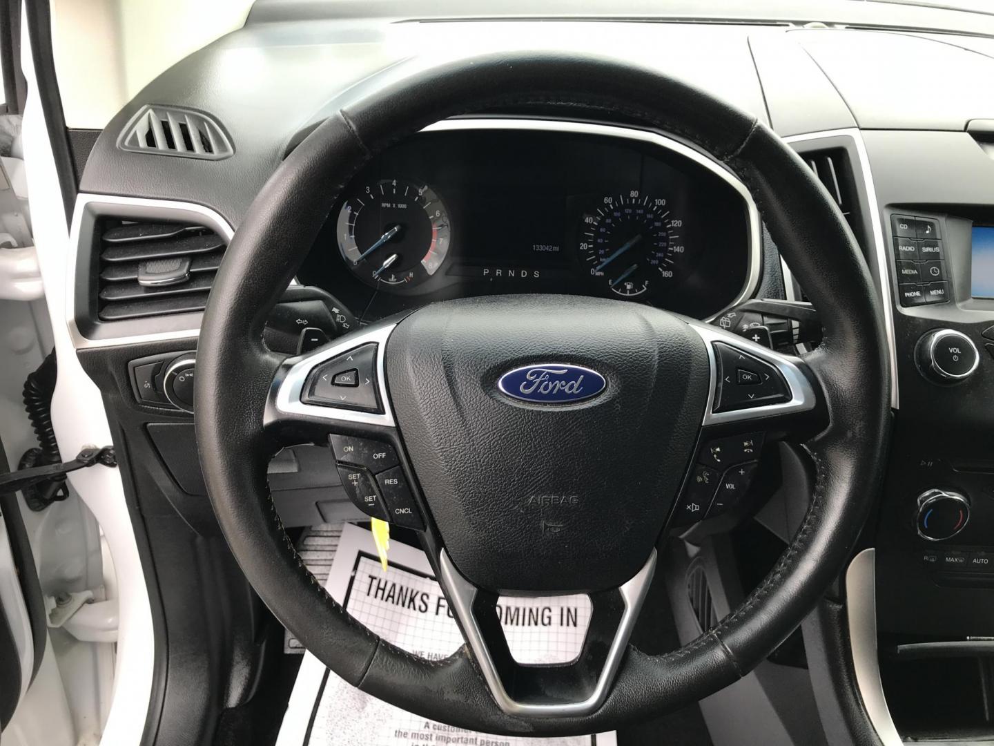 2015 White /Black Ford Edge SEL AWD (2FMTK4J89FB) with an 3.5L V6 DOHC 24V engine, 6-Speed Automatic transmission, located at 577 Chester Pike, Prospect Park, PA, 19076, (610) 237-1015, 39.886154, -75.302338 - 2015 Ford Edge SEL: AWD, backup camera, new PA inspection, SUPER CLEAN, runs LIKE NEW! This vehicle comes inspected and has been given a bumper to bumper safety check. It is very clean, reliable, and well maintained. We offer a unique pay plan that is known for being the easiest and fastest finan - Photo#13