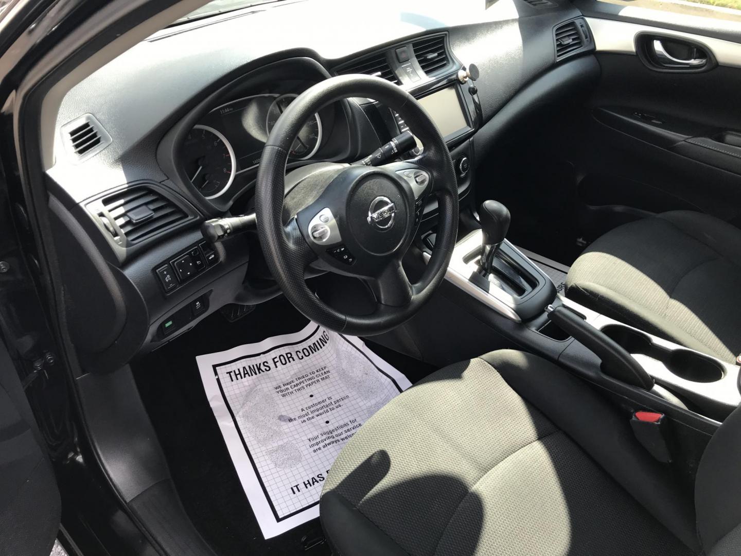 2019 Black Nissan Sentra S (3N1AB7AP6KY) with an 1.8L L4 SFI DOHC 16V engine, CVT transmission, located at 577 Chester Pike, Prospect Park, PA, 19076, (610) 237-1015, 39.886154, -75.302338 - Photo#10