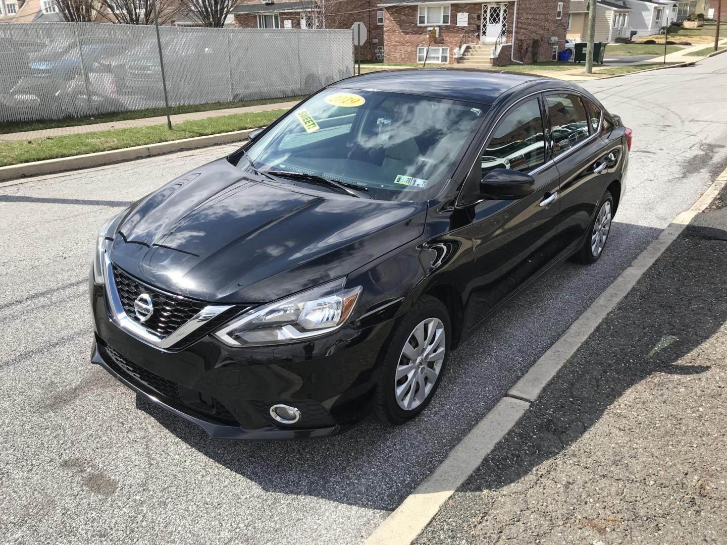 2019 Black Nissan Sentra S (3N1AB7AP6KY) with an 1.8L L4 SFI DOHC 16V engine, CVT transmission, located at 577 Chester Pike, Prospect Park, PA, 19076, (610) 237-1015, 39.886154, -75.302338 - Photo#3