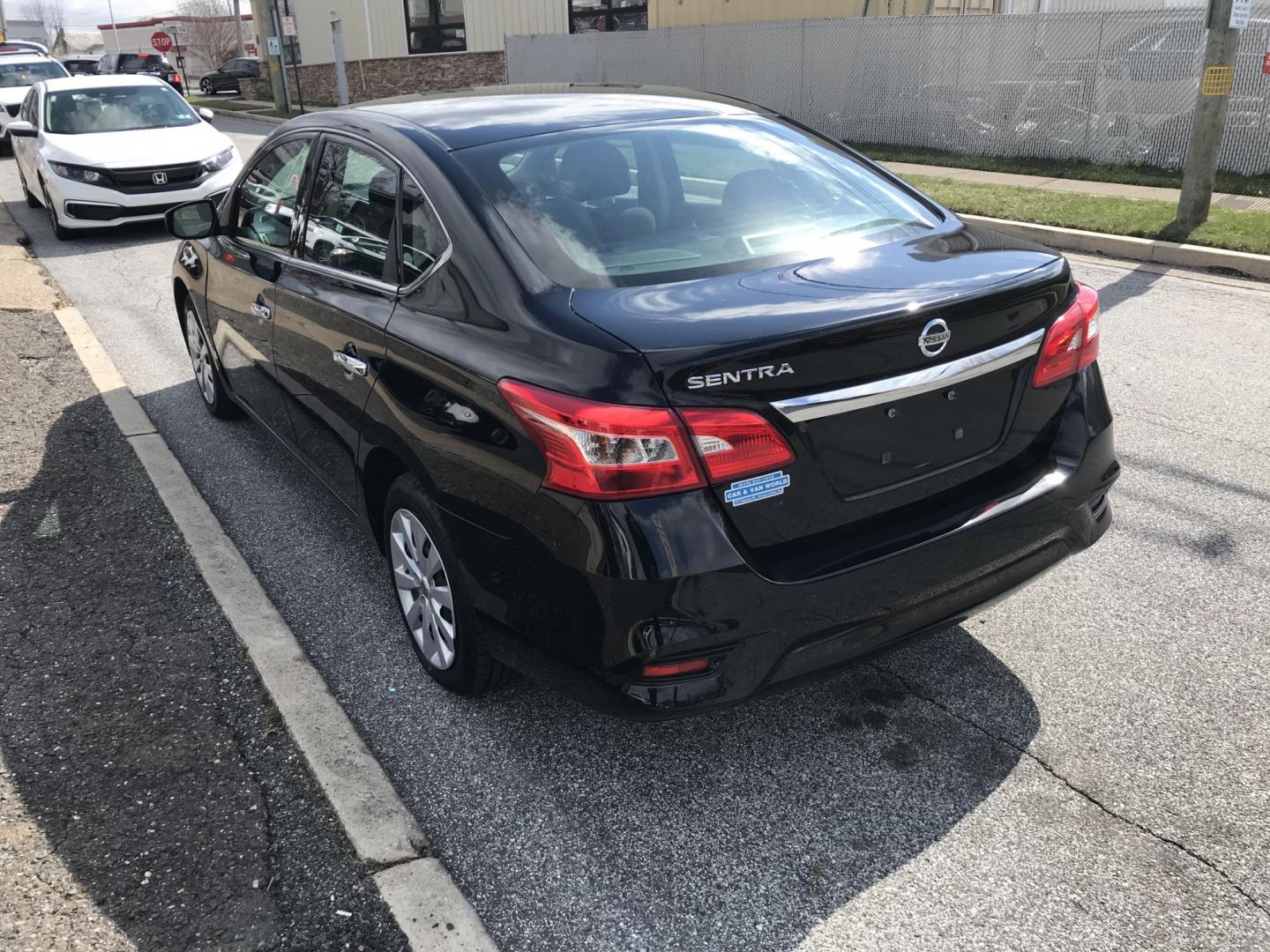 2019 Black Nissan Sentra S (3N1AB7AP6KY) with an 1.8L L4 SFI DOHC 16V engine, CVT transmission, located at 577 Chester Pike, Prospect Park, PA, 19076, (610) 237-1015, 39.886154, -75.302338 - Photo#6