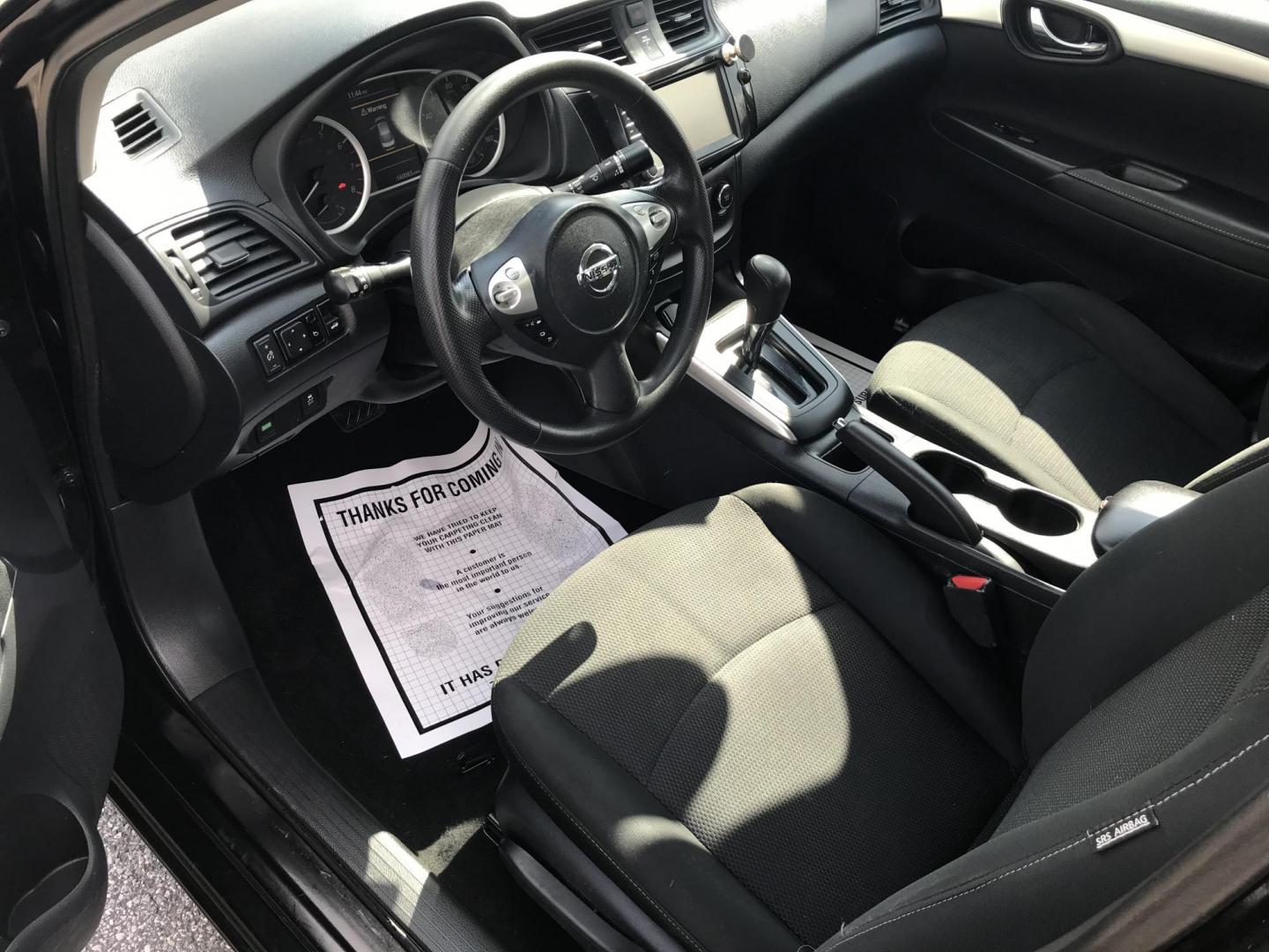 2019 Black Nissan Sentra S (3N1AB7AP6KY) with an 1.8L L4 SFI DOHC 16V engine, CVT transmission, located at 577 Chester Pike, Prospect Park, PA, 19076, (610) 237-1015, 39.886154, -75.302338 - Photo#7