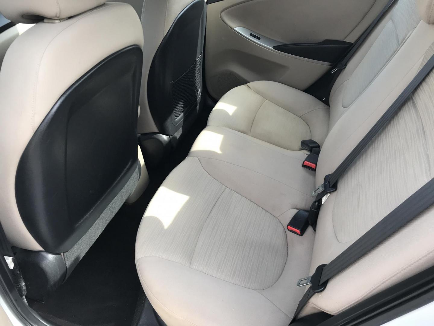 2017 White /Tan Hyundai Accent SE 4-Door (KMHCT4AE4HU) with an 1.6L L4 DOHC 16V engine, Automatic transmission, located at 577 Chester Pike, Prospect Park, PA, 19076, (610) 237-1015, 39.886154, -75.302338 - 2017 Hyundai Accent SE: Only 90k miles, great on gas, new PA inspection, SUPER CLEAN, runs LIKE NEW! This vehicle comes inspected and has been given a bumper to bumper safety check. It is very clean, reliable, and well maintained. We offer a unique pay plan that is known for being the easiest and - Photo#14