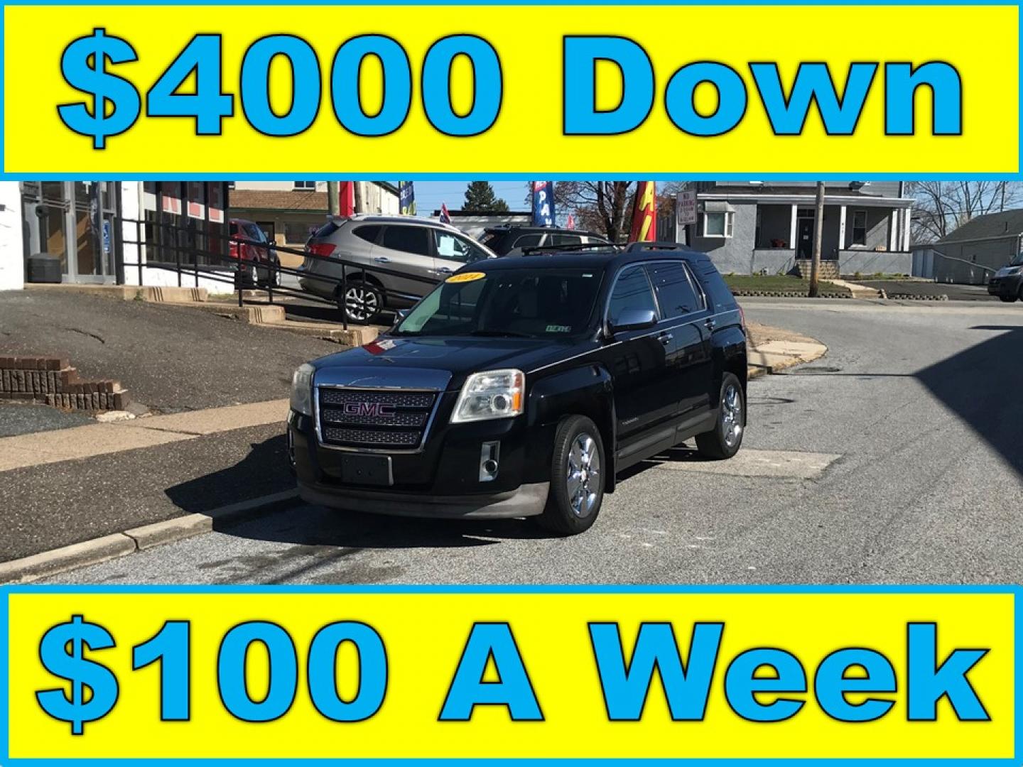 2014 Black /Gray GMC Terrain SLT1 (2GKFLSE35E6) with an 3.6L V6 DOHC 24V engine, 6-Speed Automatic transmission, located at 577 Chester Pike, Prospect Park, PA, 19076, (610) 237-1015, 39.886154, -75.302338 - Photo#0