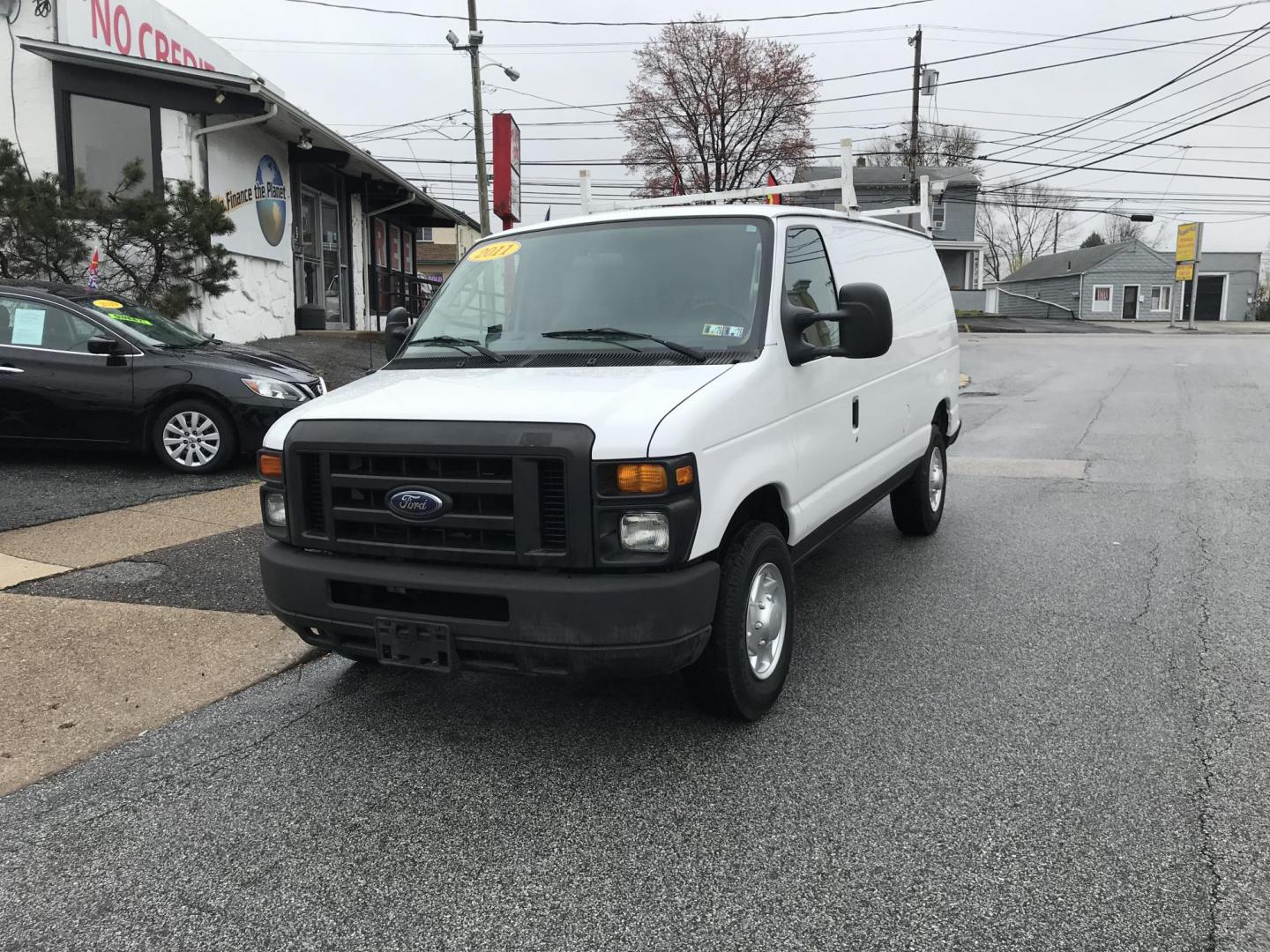 2011 White Ford E-Series Van E-250 (1FTNE2EW1BD) with an 4.6L V8 SOHC 16V engine, 4-Speed Automatic transmission, located at 577 Chester Pike, Prospect Park, PA, 19076, (610) 237-1015, 39.886154, -75.302338 - Photo#1