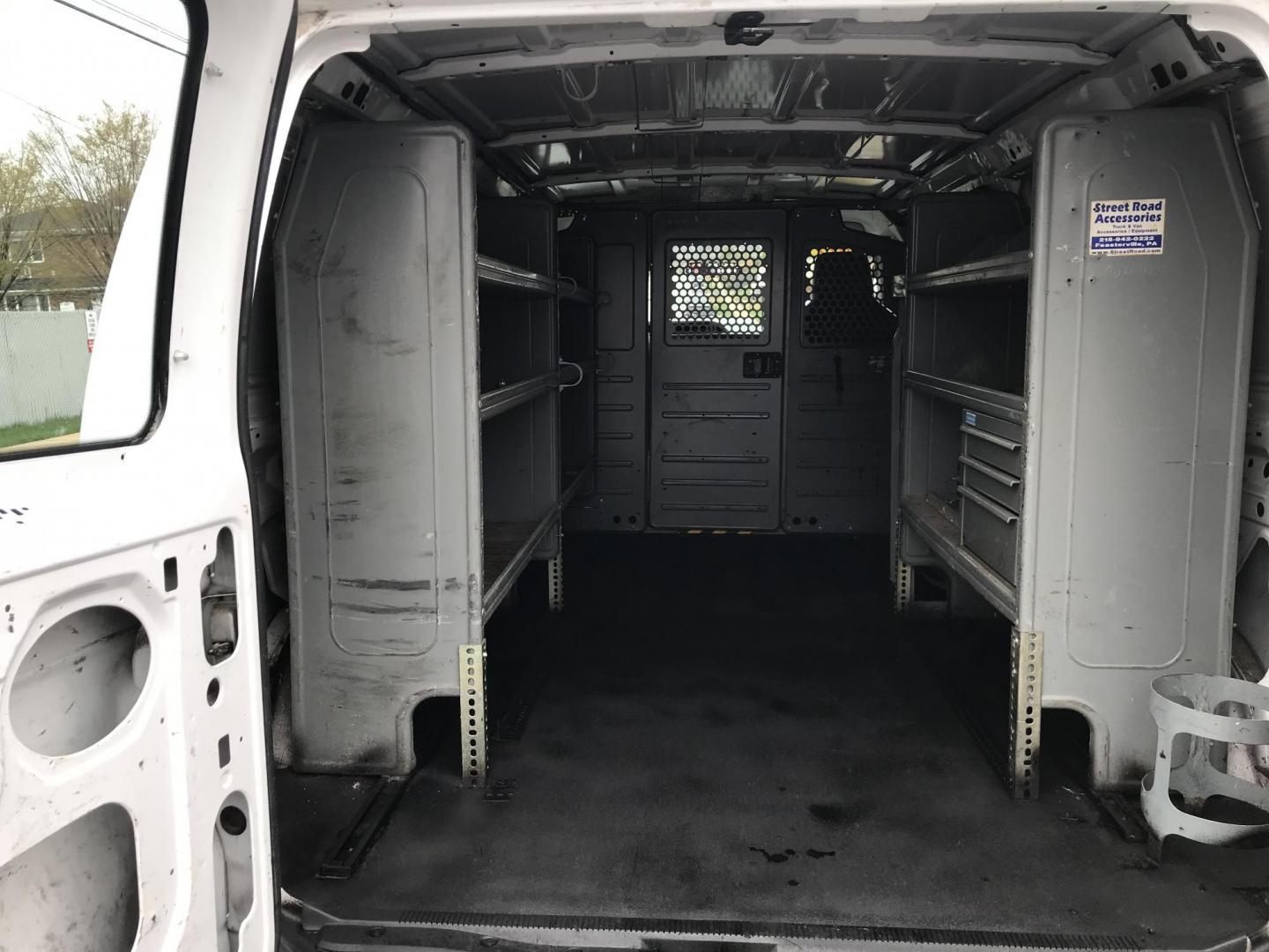 2011 White Ford E-Series Van E-250 (1FTNE2EW1BD) with an 4.6L V8 SOHC 16V engine, 4-Speed Automatic transmission, located at 577 Chester Pike, Prospect Park, PA, 19076, (610) 237-1015, 39.886154, -75.302338 - Photo#17