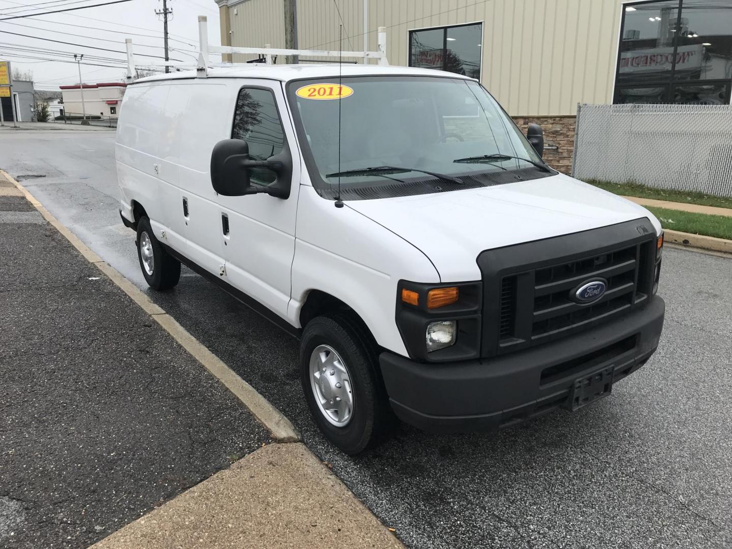 2011 White Ford E-Series Van E-250 (1FTNE2EW1BD) with an 4.6L V8 SOHC 16V engine, 4-Speed Automatic transmission, located at 577 Chester Pike, Prospect Park, PA, 19076, (610) 237-1015, 39.886154, -75.302338 - Photo#3