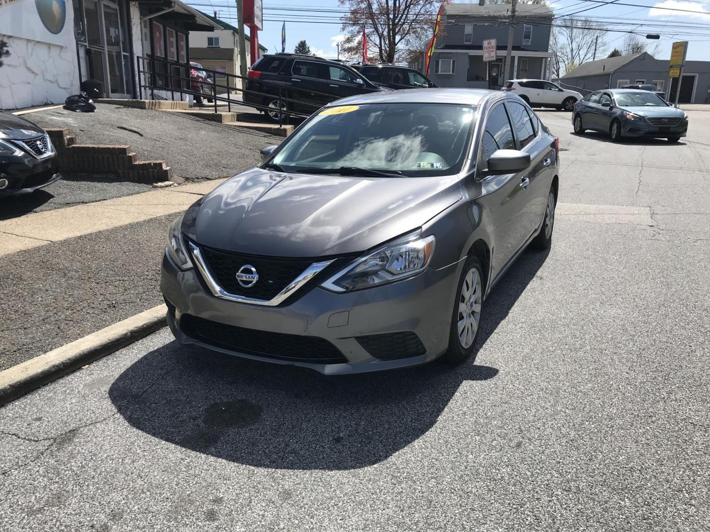 2017 Gray /Gray Nissan Sentra S (3N1AB7AP2HL) with an 1.8L L4 SFI DOHC 16V engine, Automatic transmission, located at 577 Chester Pike, Prospect Park, PA, 19076, (610) 237-1015, 39.886154, -75.302338 - 2017 Nissan Sentra: Backup camera, new PA inspection, great on gas, runs LIKE NEW! This vehicle comes inspected and has been given a bumper to bumper safety check. It is very clean, reliable, and well maintained. We offer a unique pay plan that is known for being the easiest and fastest financing - Photo#2