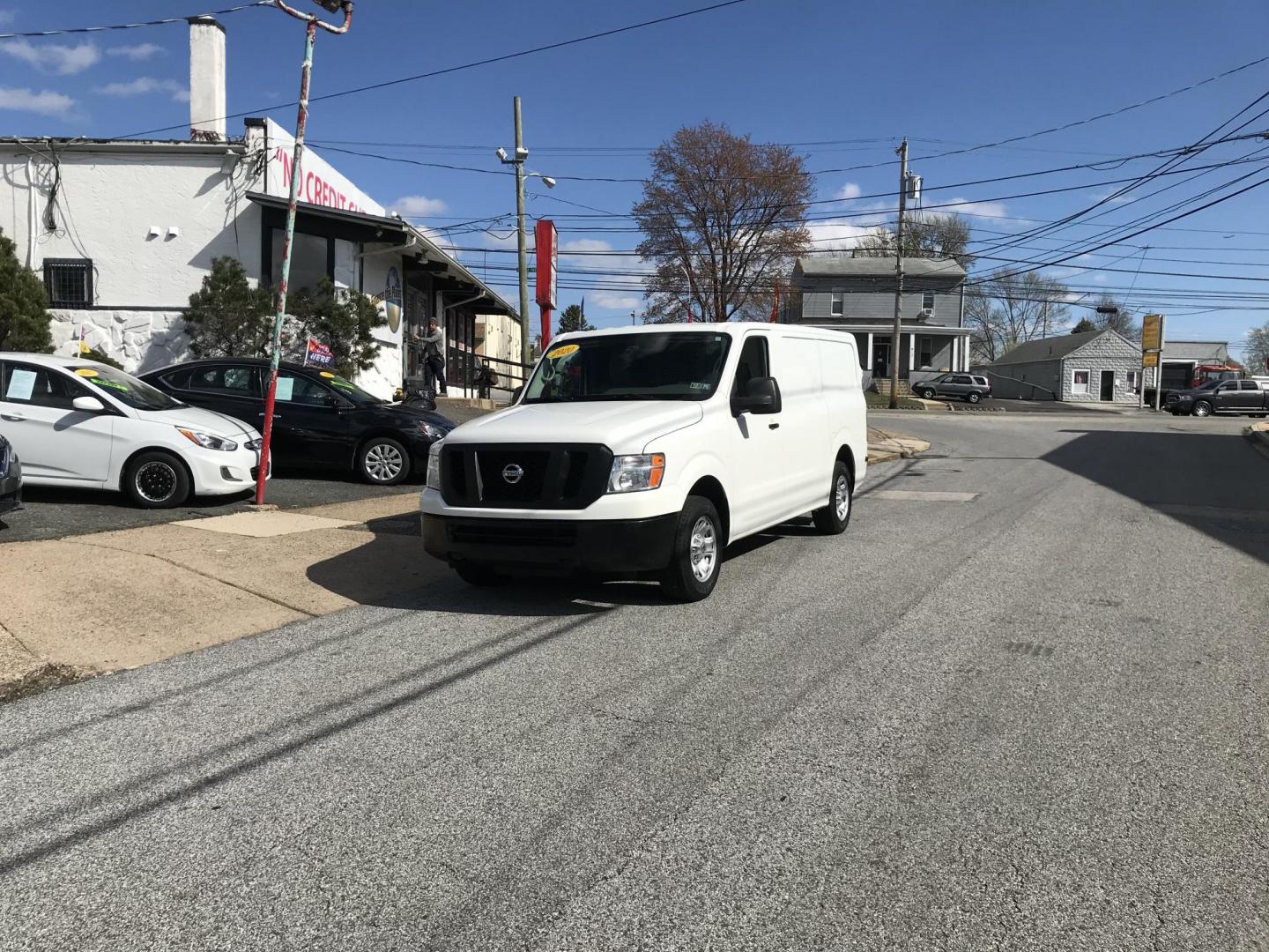 2020 White /Gray Nissan NV Cargo 1500 SV (1N6BF0KM6LN) with an 4.0L V6 engine, 5A transmission, located at 577 Chester Pike, Prospect Park, PA, 19076, (610) 237-1015, 39.886154, -75.302338 - 2020 Nissan NV 1500 Cargo Van: Shelving, backup camera, partition, no side or rear windows, new PA inspection, FLEET MAINTAINED, runs LIKE NEW! This vehicle comes inspected and has been given a bumper to bumper safety check. It is very clean, reliable, and well maintained. We offer a unique pay p - Photo#3