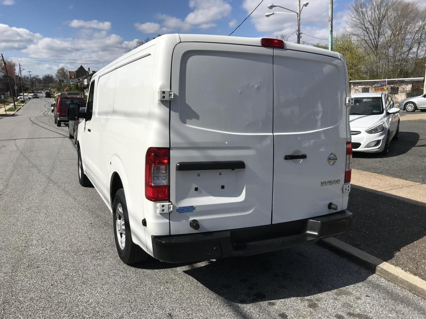 2020 White /Gray Nissan NV Cargo 1500 SV (1N6BF0KM6LN) with an 4.0L V6 engine, 5A transmission, located at 577 Chester Pike, Prospect Park, PA, 19076, (610) 237-1015, 39.886154, -75.302338 - 2020 Nissan NV 1500 Cargo Van: Shelving, backup camera, partition, no side or rear windows, new PA inspection, FLEET MAINTAINED, runs LIKE NEW! This vehicle comes inspected and has been given a bumper to bumper safety check. It is very clean, reliable, and well maintained. We offer a unique pay p - Photo#5