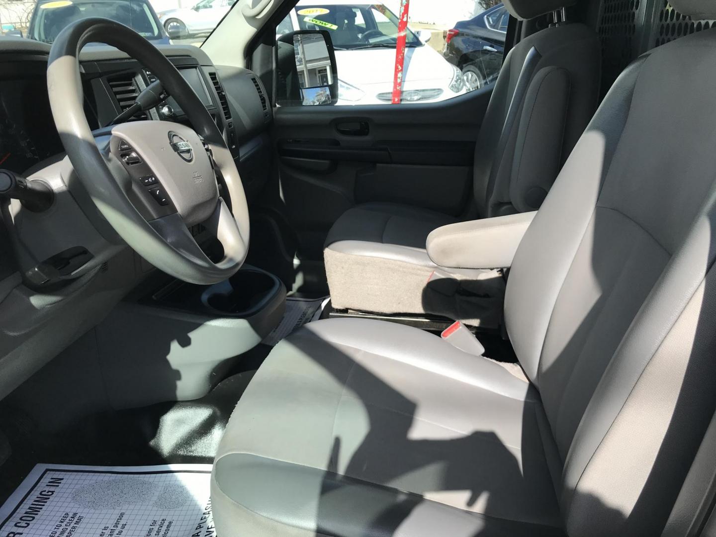 2020 White /Gray Nissan NV Cargo 1500 SV (1N6BF0KM6LN) with an 4.0L V6 engine, 5A transmission, located at 577 Chester Pike, Prospect Park, PA, 19076, (610) 237-1015, 39.886154, -75.302338 - 2020 Nissan NV 1500 Cargo Van: Shelving, backup camera, partition, no side or rear windows, new PA inspection, FLEET MAINTAINED, runs LIKE NEW! This vehicle comes inspected and has been given a bumper to bumper safety check. It is very clean, reliable, and well maintained. We offer a unique pay p - Photo#9