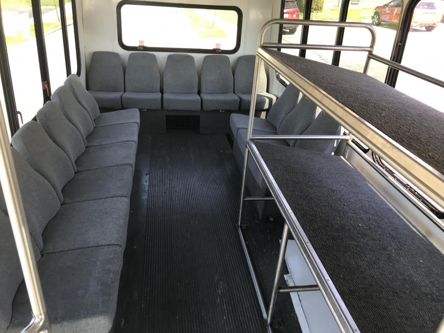 2016 White /Gray Ford Econoline E450 (1FDFE4FS3GD) with an 6.8L V10 SOHC 20V engine, Automatic transmission, located at 577 Chester Pike, Prospect Park, PA, 19076, (610) 237-1015, 39.886154, -75.302338 - 2016 Ford Econoline E-450 Shuttle Bus: 14 passenger seats plus driver, luggage holders, SUPER CLEAN, runs GREAT! - Photo#8