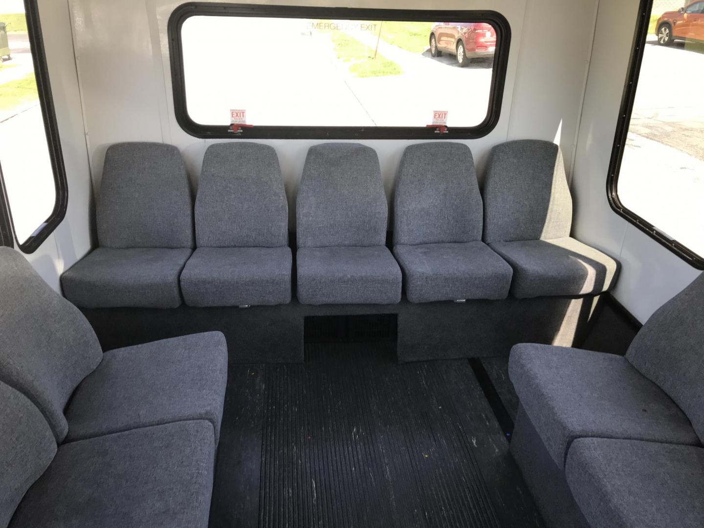 2016 White /Gray Ford Econoline E450 (1FDFE4FS3GD) with an 6.8L V10 SOHC 20V engine, Automatic transmission, located at 577 Chester Pike, Prospect Park, PA, 19076, (610) 237-1015, 39.886154, -75.302338 - 2016 Ford Econoline E-450 Shuttle Bus: 14 passenger seats plus driver, luggage holders, SUPER CLEAN, runs GREAT! - Photo#9