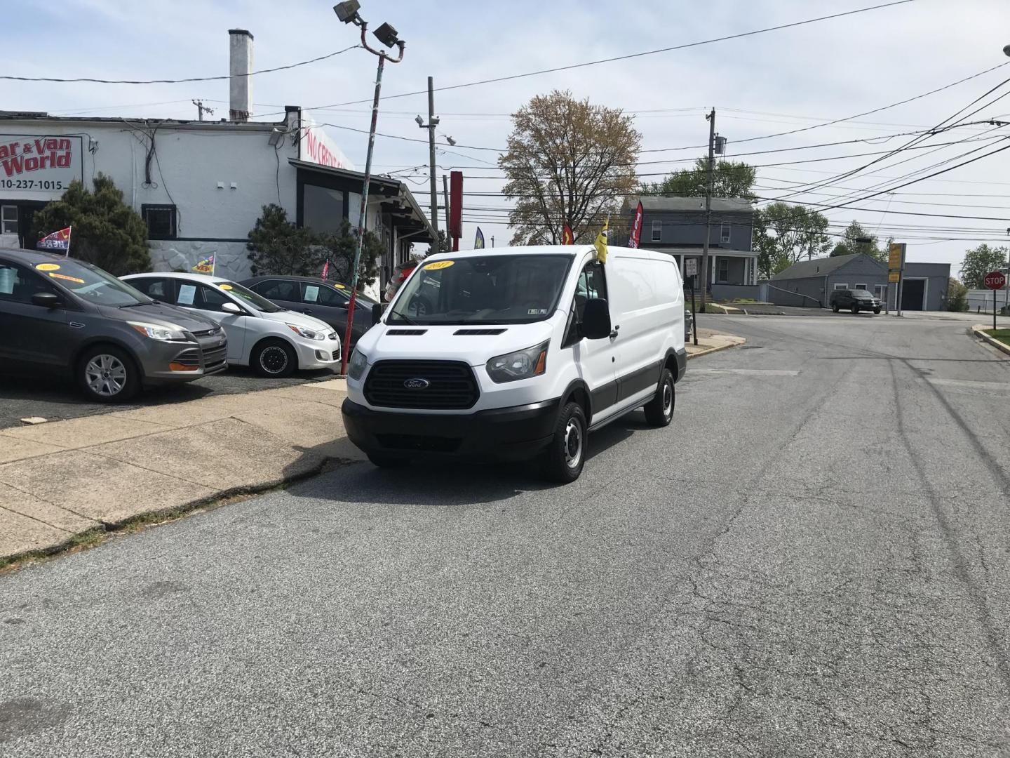 2017 White /Gray Ford Transit 250 Van Low Roof 60/40 Pass.130-in. WB (1FTYR1ZM1HK) with an 3.7L V6 DOHC 24V engine, 6A transmission, located at 577 Chester Pike, Prospect Park, PA, 19076, (610) 237-1015, 39.886154, -75.302338 - 2017 Ford Transit 250: Backup camera, new PA inspection, FLEET MAINTAINED, runs LIKE NEW! This vehicle comes inspected and has been given a bumper to bumper safety check. It is very clean, reliable, and well maintained. We offer a unique pay plan that is known for being the easiest and fastest fi - Photo#1