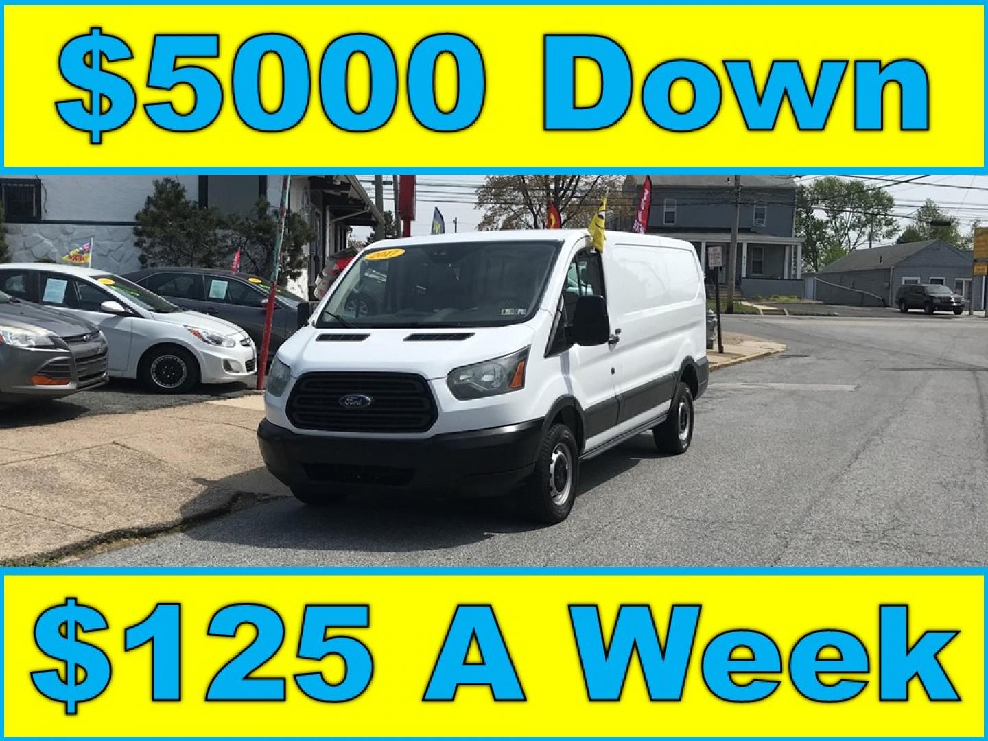2017 White /Gray Ford Transit 250 Van Low Roof 60/40 Pass.130-in. WB (1FTYR1ZM1HK) with an 3.7L V6 DOHC 24V engine, 6A transmission, located at 577 Chester Pike, Prospect Park, PA, 19076, (610) 237-1015, 39.886154, -75.302338 - 2017 Ford Transit 250: Backup camera, new PA inspection, FLEET MAINTAINED, runs LIKE NEW! This vehicle comes inspected and has been given a bumper to bumper safety check. It is very clean, reliable, and well maintained. We offer a unique pay plan that is known for being the easiest and fastest fi - Photo#0