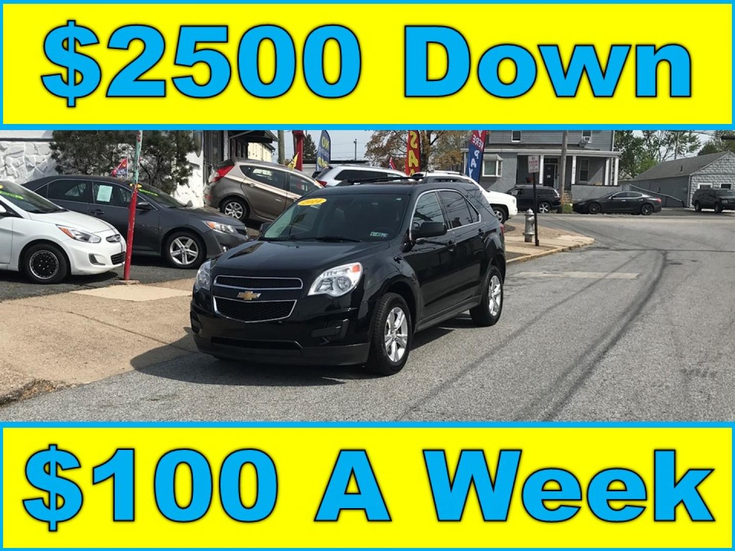 2014 Black /Black Chevrolet Equinox 1LT AWD (2GNFLFEK4E6) with an 2.4L L4 DOHC 16V FFV engine, 6-Speed Automatic transmission, located at 577 Chester Pike, Prospect Park, PA, 19076, (610) 237-1015, 39.886154, -75.302338 - 2014 Chevrolet Equinox LT: Only 100k miles, backup camera, AWD, new PA inspection, runs LIKE NEW! This vehicle comes inspected and has been given a bumper to bumper safety check. It is very clean, reliable, and well maintained. We offer a unique pay plan that is known for being the easiest and fa - Photo#0